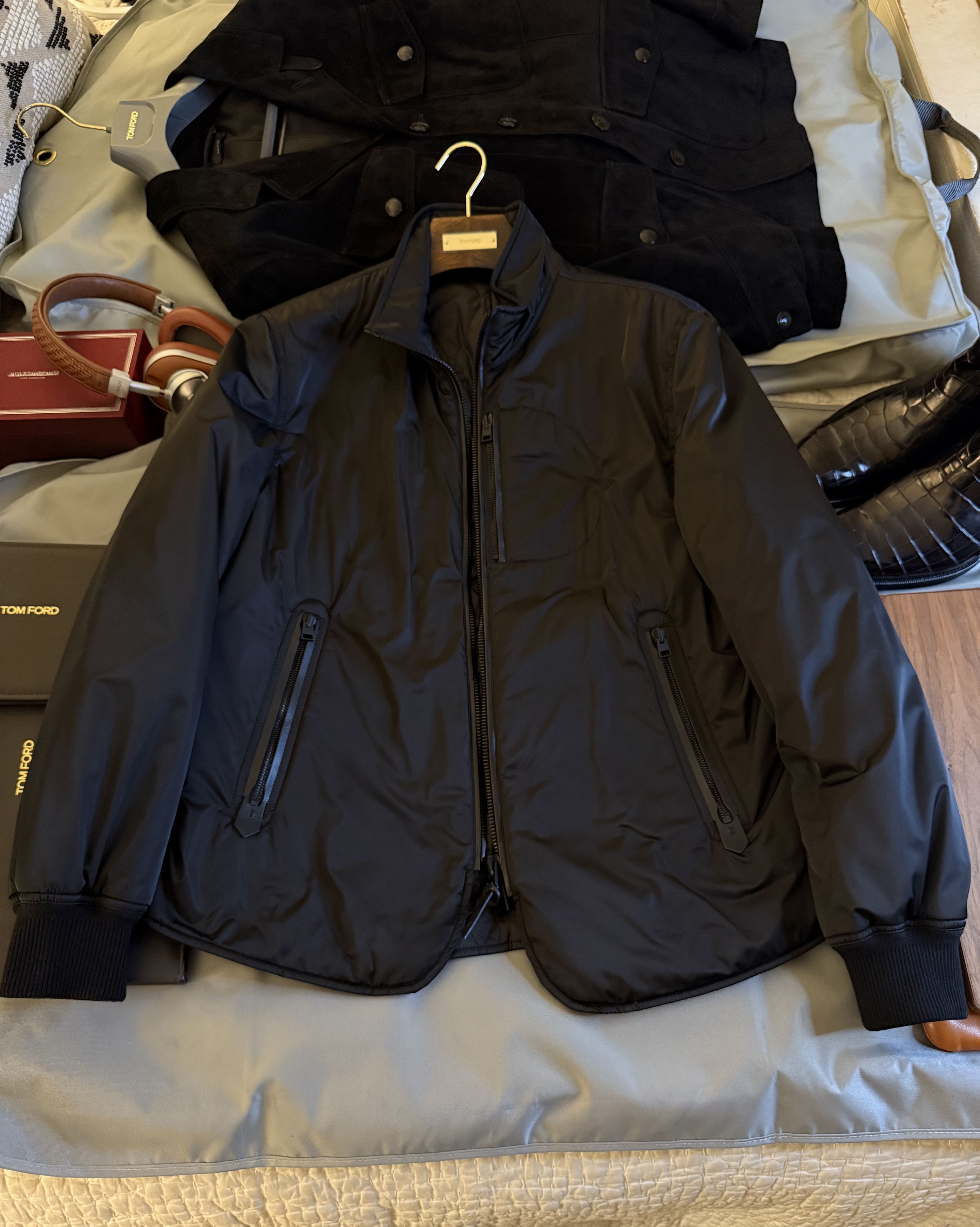 Tom Ford Best Dressed New $4,050 w/Tax Leather Accents Tech Jacket Size US L / EU 52-54 / 3 - 4 Thumbnail