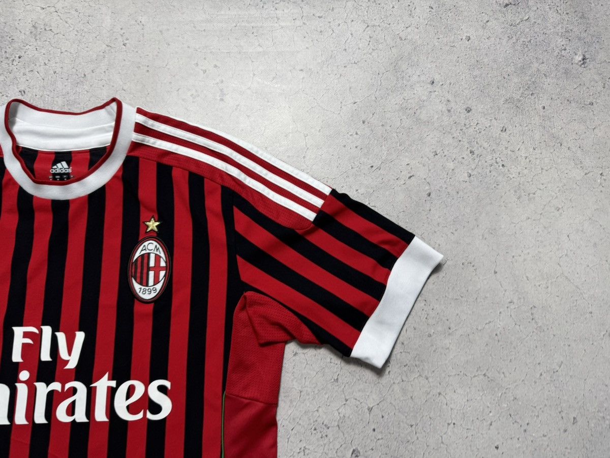 Adidas Adidas FC AC Milan 2012/2013 Soccer Jersey Vintage Retro Size US M / EU 48-50 / 2 - 2 Thumbnail