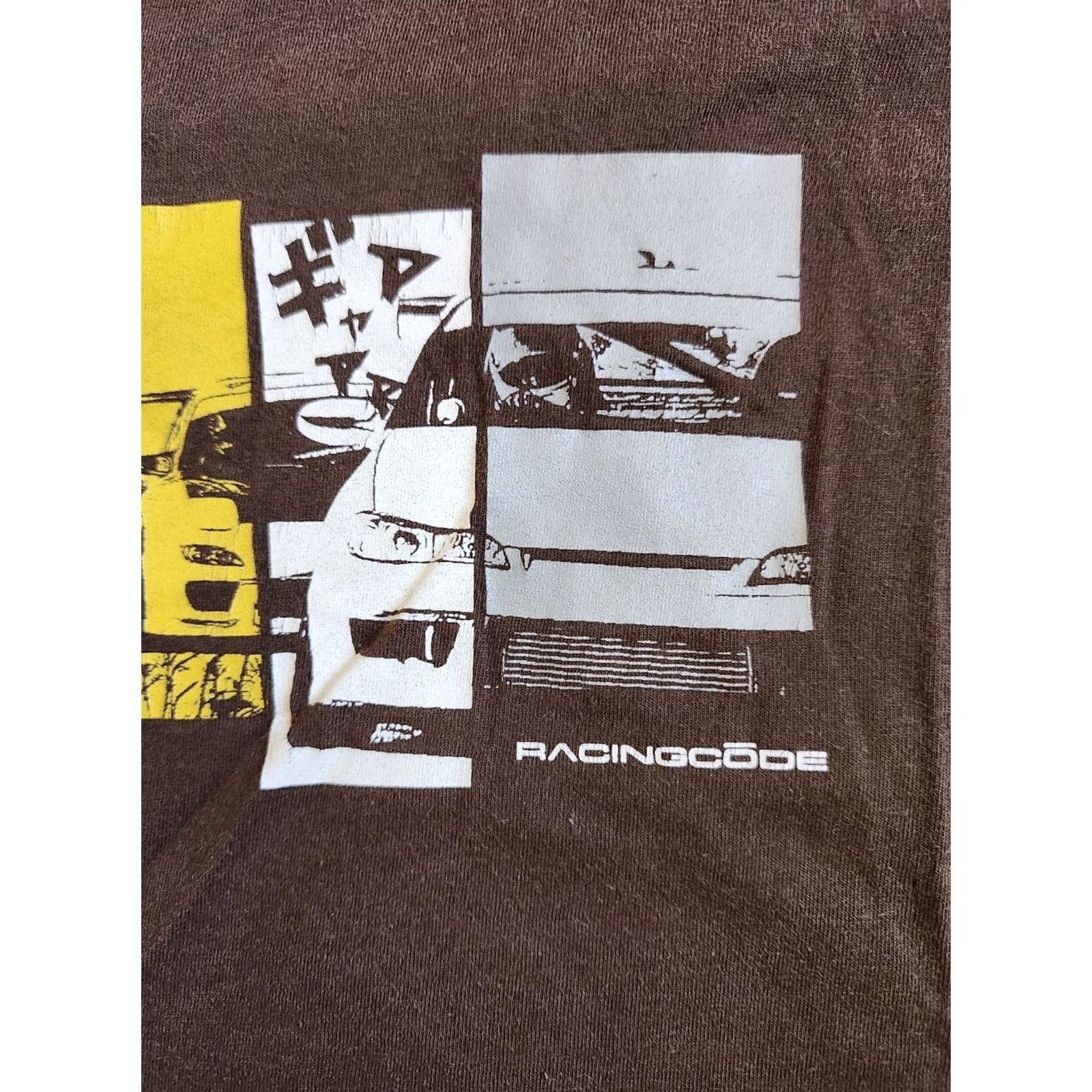 American Apparel American Apparel T-Shirt Mens Racing Code DRIFT Brown M Sz M Crew Neck Cotton All Seasons" Size US M / EU 48-50 / 2 - 5 Thumbnail