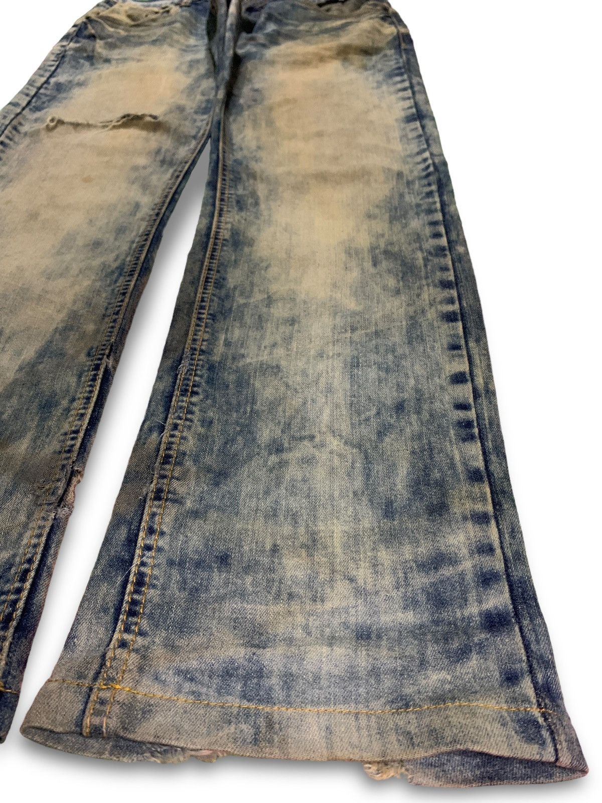 Japanese Brand Vintage Japanese Brand Rusty Wash Distressed Bleach Jeans Size US 32 / EU 48 - 7 Thumbnail