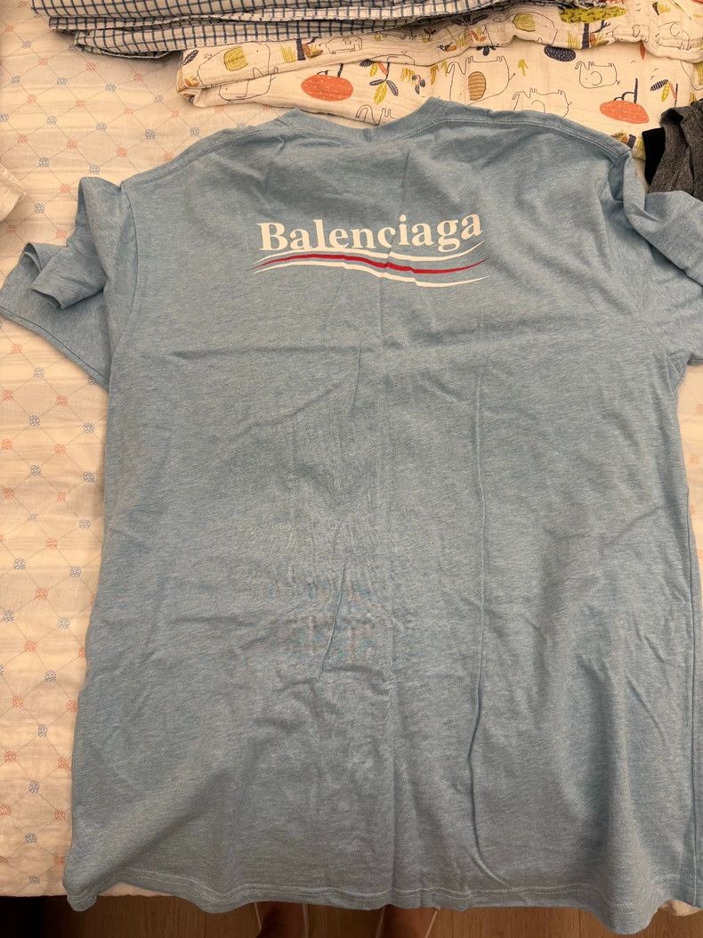 Balenciaga Balenciaga Coke Short Sleeve T-Shirt Haze Blue Size US XXS / EU 40 - 4 Thumbnail