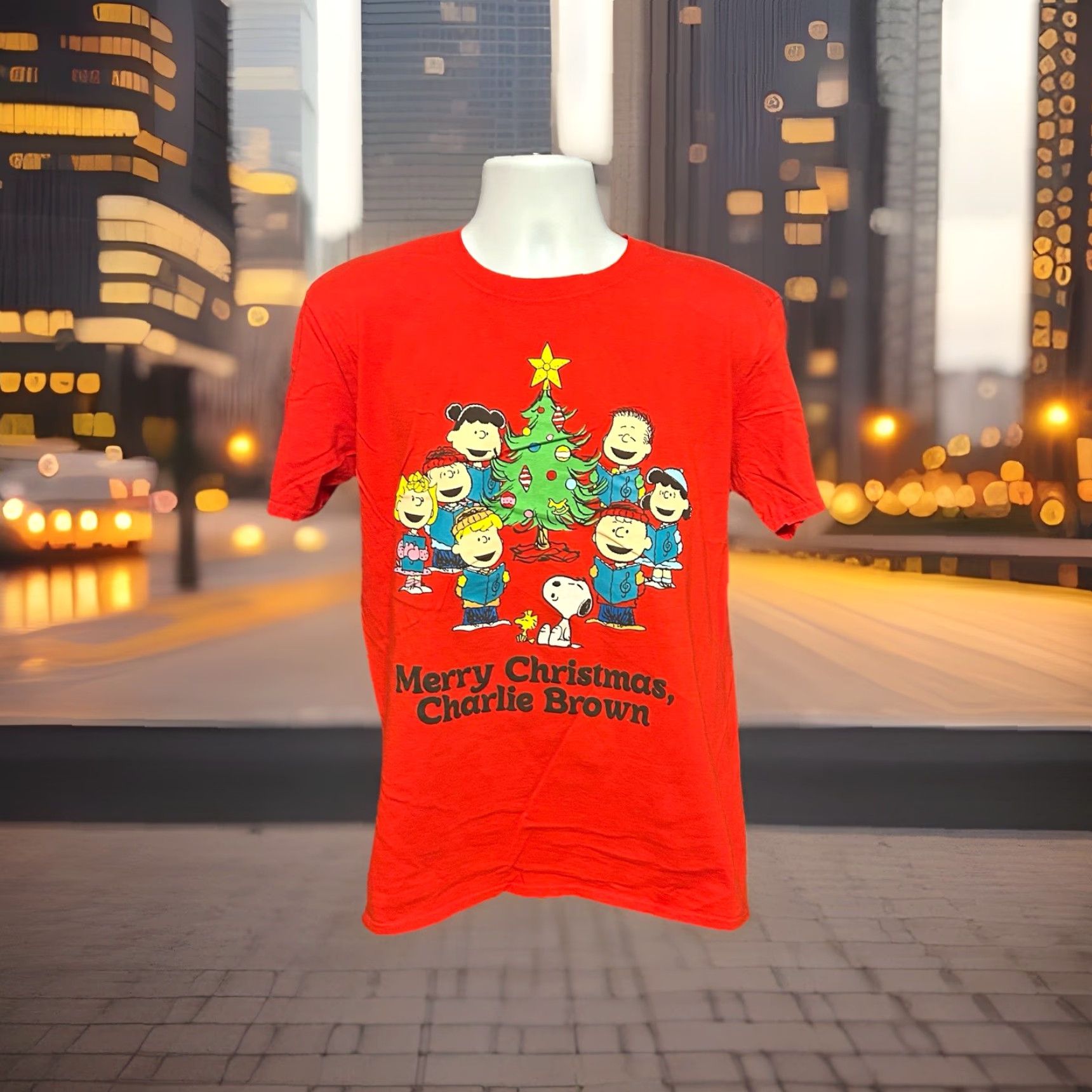 Peanuts Peanuts Christmas Shirt Men Large Red Short Sleeve Snoopy Charlie Brown Fast Shipping Thumbnail Ready Vintage: No Size US L / EU 52-54 / 3 - 3 Thumbnail