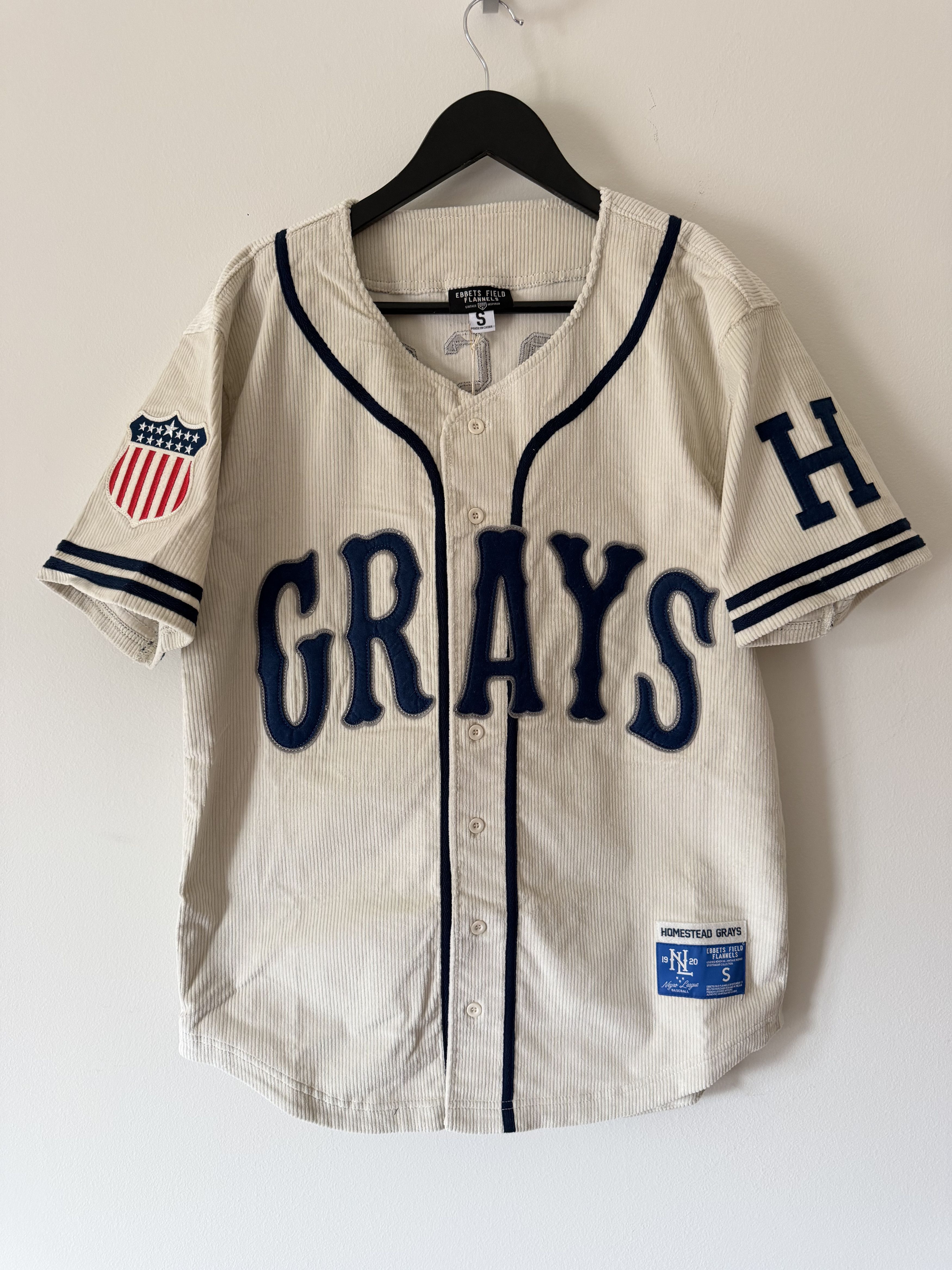 Ebbets Field Flannels Ebbets Field Homestead Grays Josh Gibston Corduroy Jersey Size US S / EU 44-46 / 1 - 1 Thumbnail