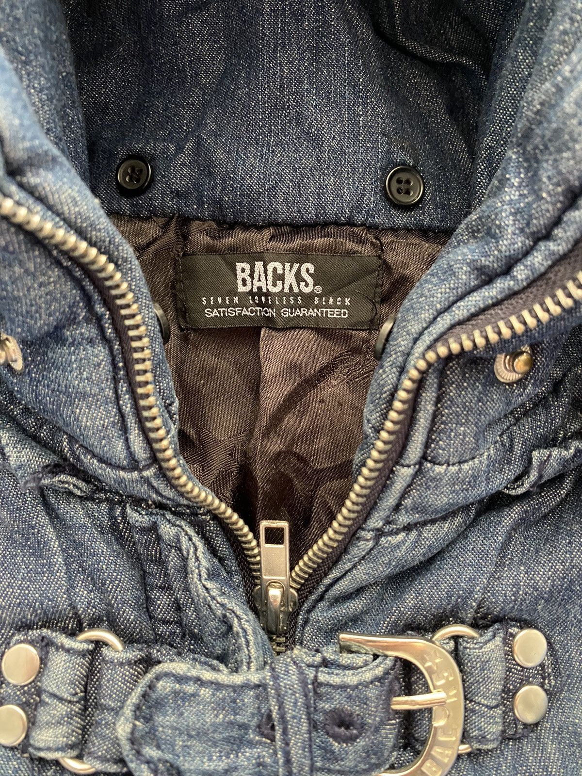 If Six Was Nine × Japanese Brand × Le Grande Bleu (L.G.B.) 💥BACKS SEDITIONARIES LGB IFSIX BONDAGE FUR JACKET Size M / US 6-8 / IT 42-44 - 2 Thumbnail