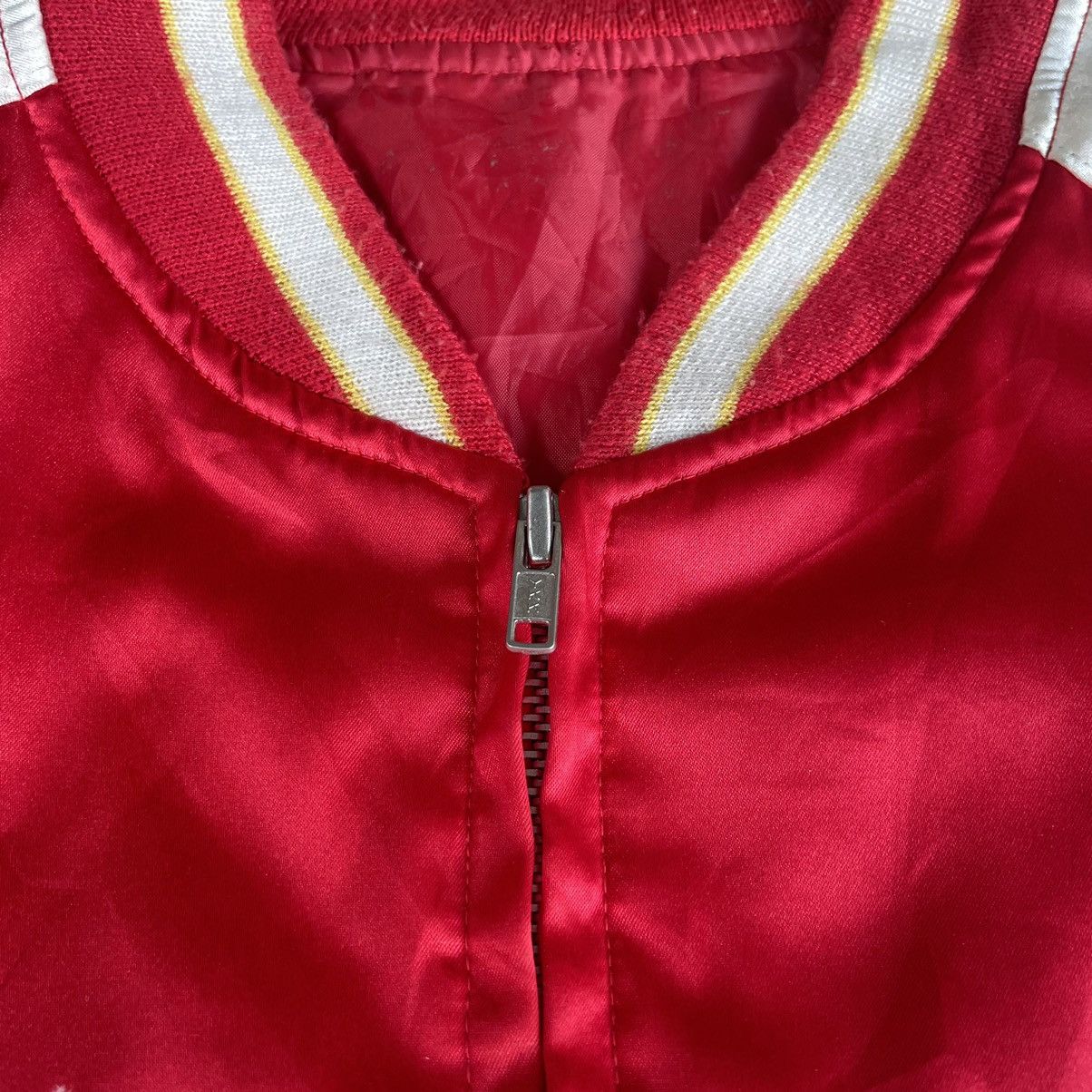 Hysteric Glamour Red Hot Devil Flame Embroidery Sukajan Souvier Bomber Jacket Size US S / EU 44-46 / 1 - 6 Thumbnail