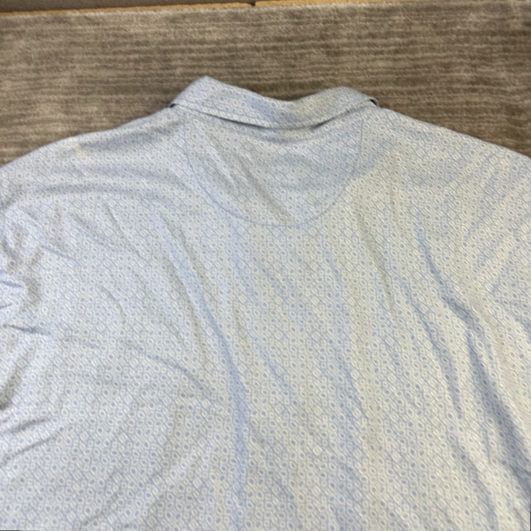 Tommy Bahama Tommy Bahama Shirt Mens 3XL Blue Geometric Camp Button Up Silk Shirt Size US XXL / EU 58 / 5 - 5 Thumbnail