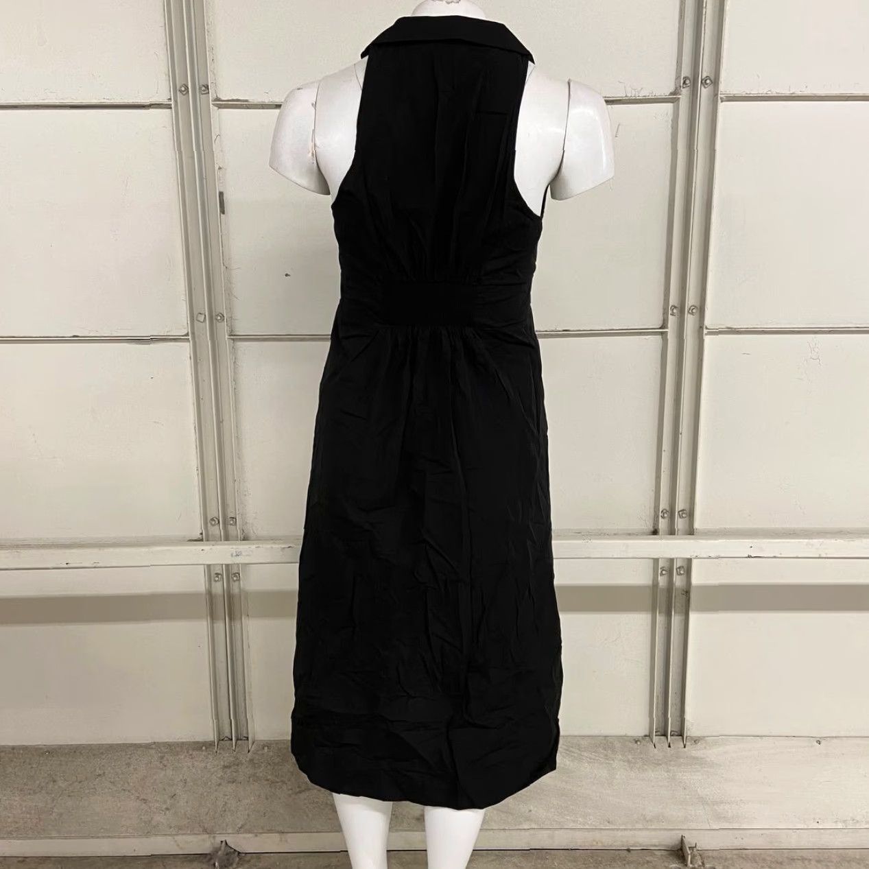 VINTAGE MAEVE By Anthropologie Halter Slim Midi Dress Women XL Black