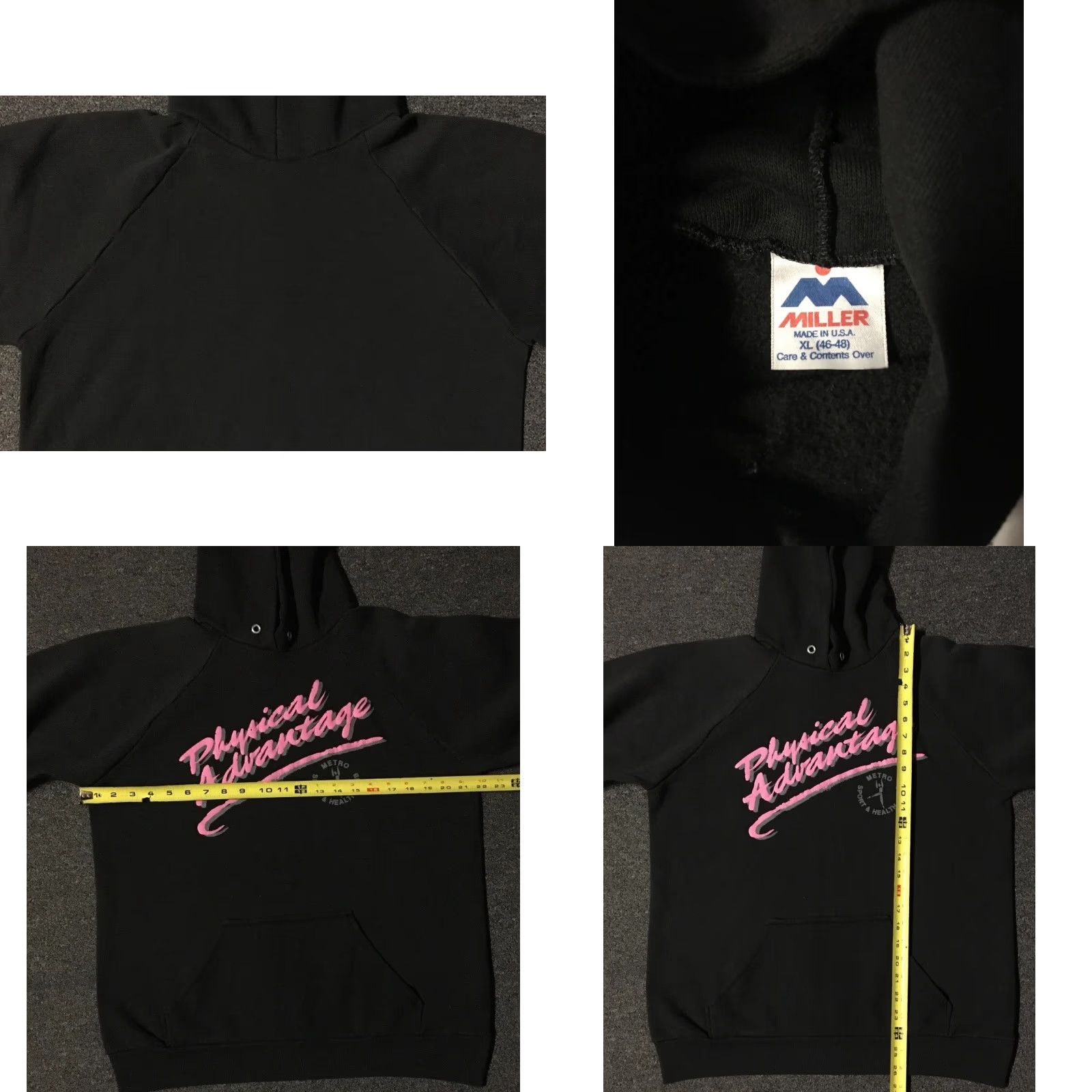 Vintage VINTAGE Vaporwave Hoodie Men M Black 80s 90s Metro Sports Club Grunge Nike? (Note: This item does not include Nike; adjust to original words.) Size US M / EU 48-50 / 2 - 8 Thumbnail