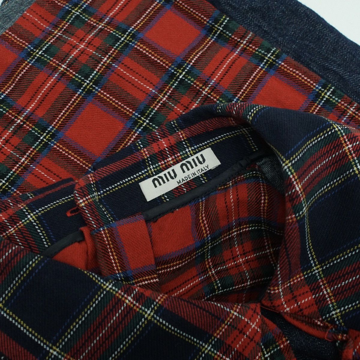 Miu Miu Miu Miu Sleeveless Plaid Denim Top Size M / US 6-8 / IT 42-44 - 7 Thumbnail