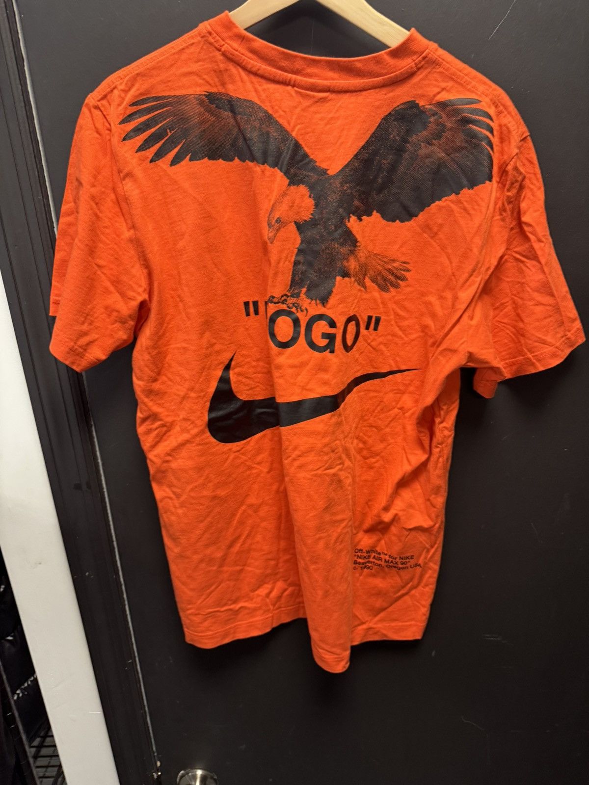Nike × Off-White OFF-WHITE x Nike NRG A6 Tee Team Orange/Black Size US L / EU 52-54 / 3 - 2 Thumbnail