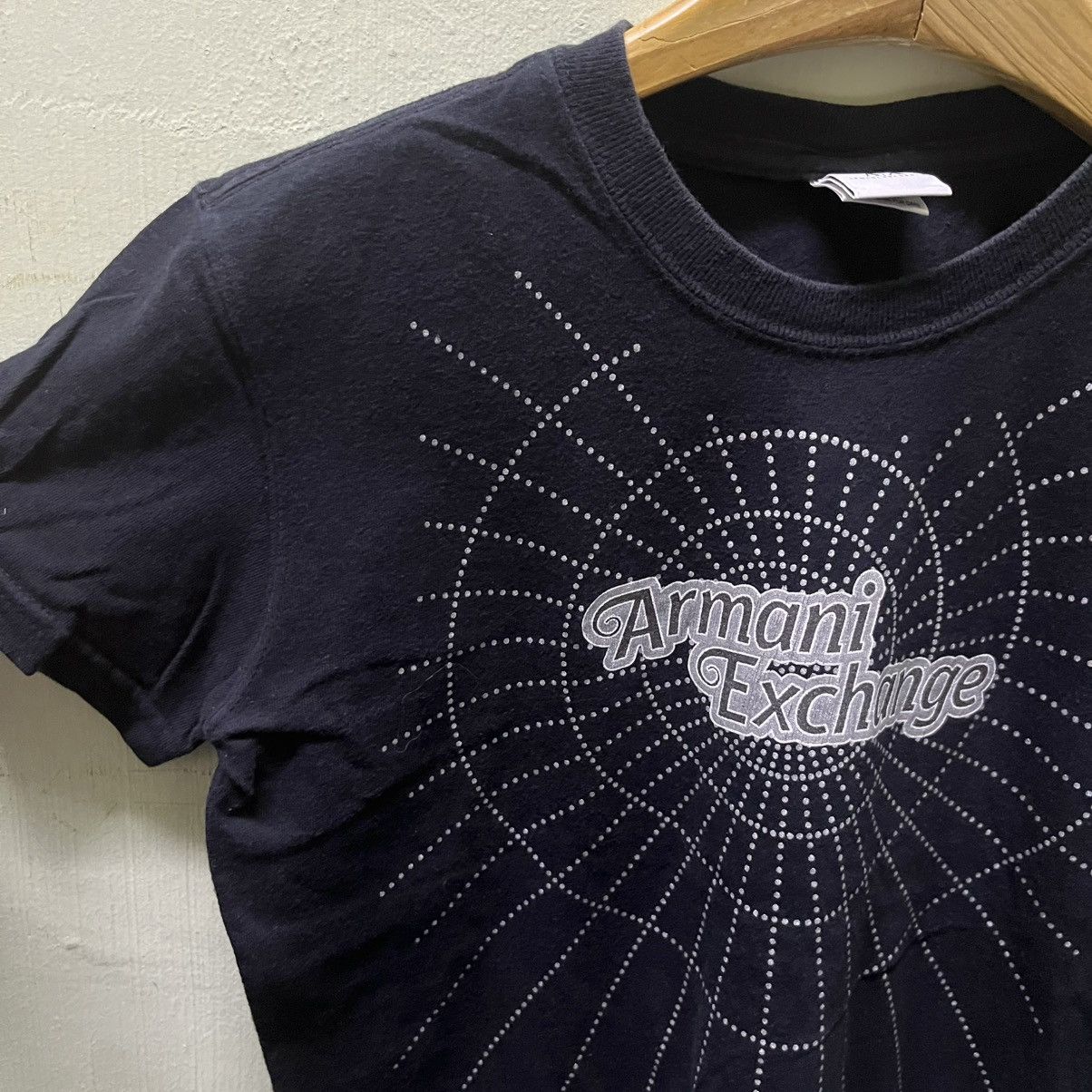 Armani Exchange Rare Vintage Armani Exchange Spider Web Tees Size US XXS / EU 40 - 3 Thumbnail