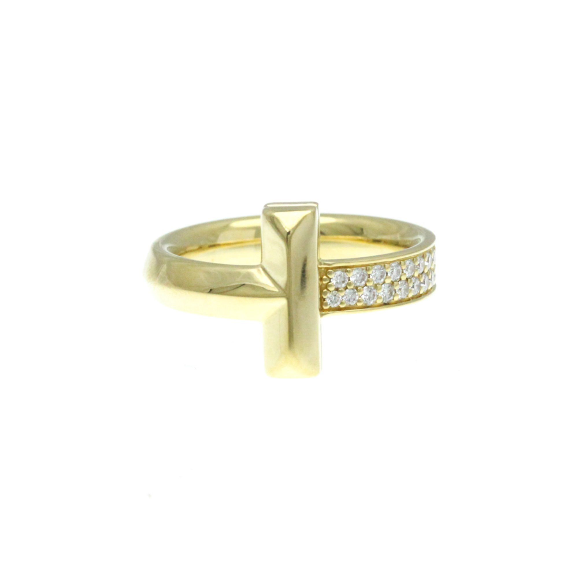 Band Tiffanys T Ring Tiffany T One Diamond Ring Yellow Gold (18K