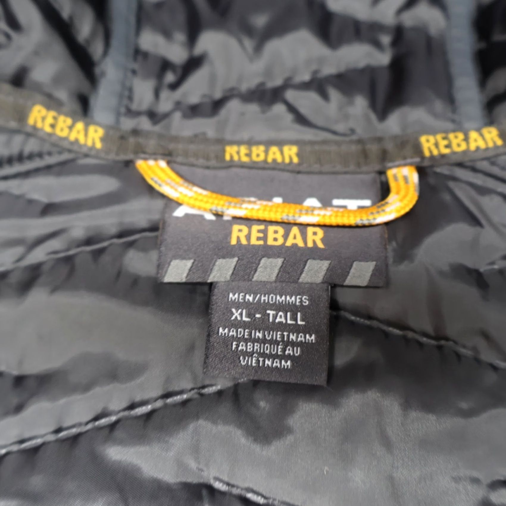 Ariat Ariat Rebar Jacket Mens XLT Grey Full Zip Work LOGO Quilted Soft Shell Pockets Athletic Size US XL / EU 56 / 4 - 7 Thumbnail