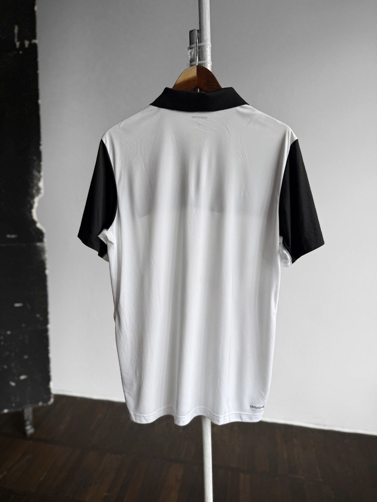 Adidas Adidas Tennis Mens Black White Response 3 Stripe Polo Shirt Size US XXL / EU 58 / 5 - 5 Thumbnail