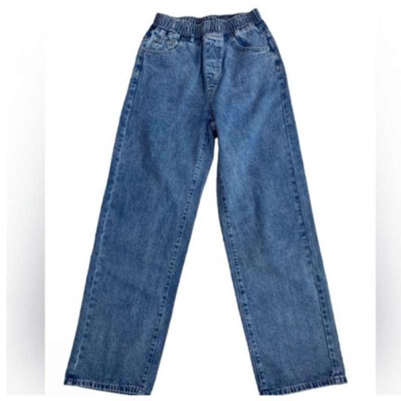 Shein Shein Women's Size 26 Mom Jeans Hi-Rise Elastic Waist Blue Size 26" / US 2 / IT 38 - 6 Thumbnail