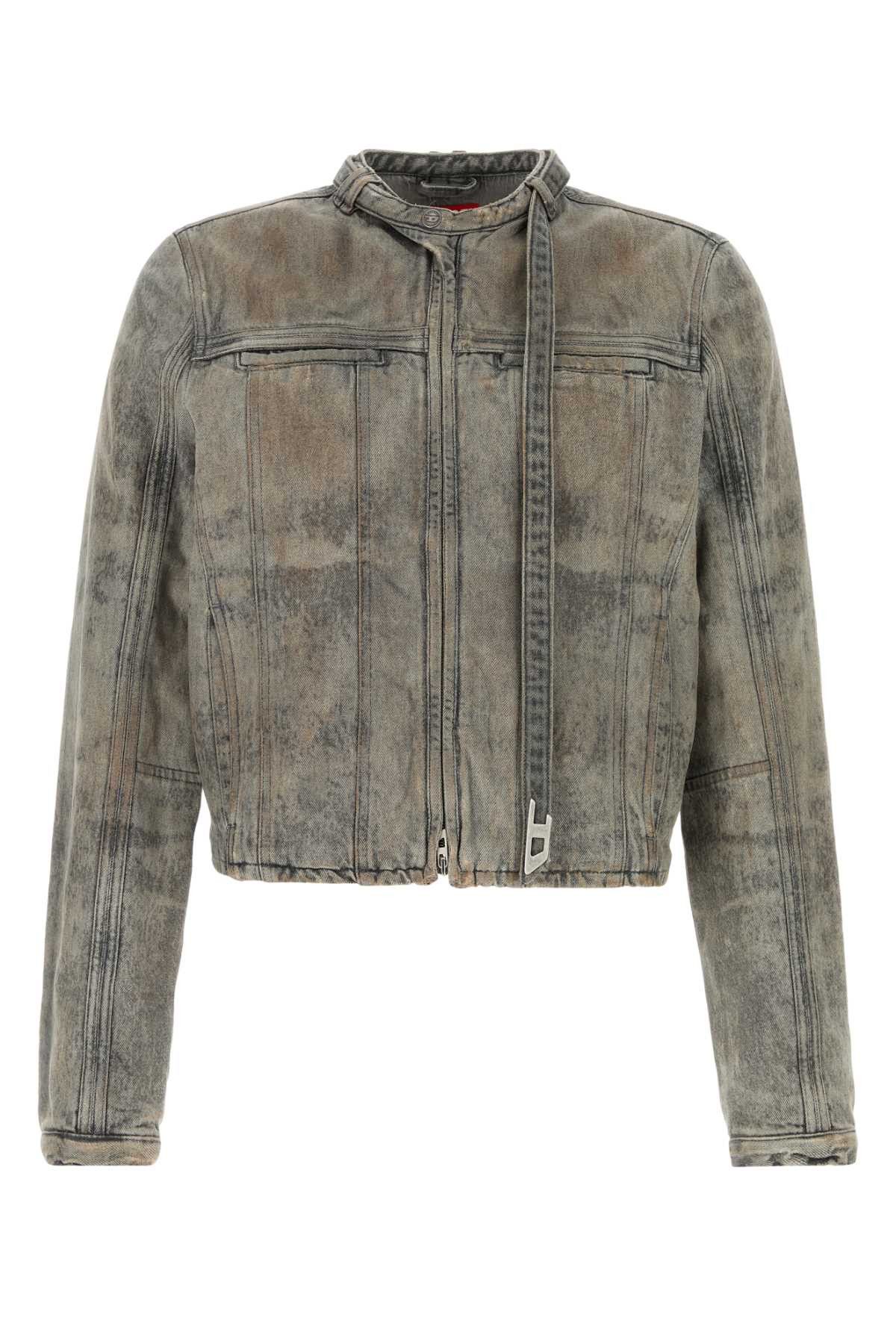 Diesel Grey Denim Jacket Size US L / EU 52-54 / 3 - 1 Thumbnail