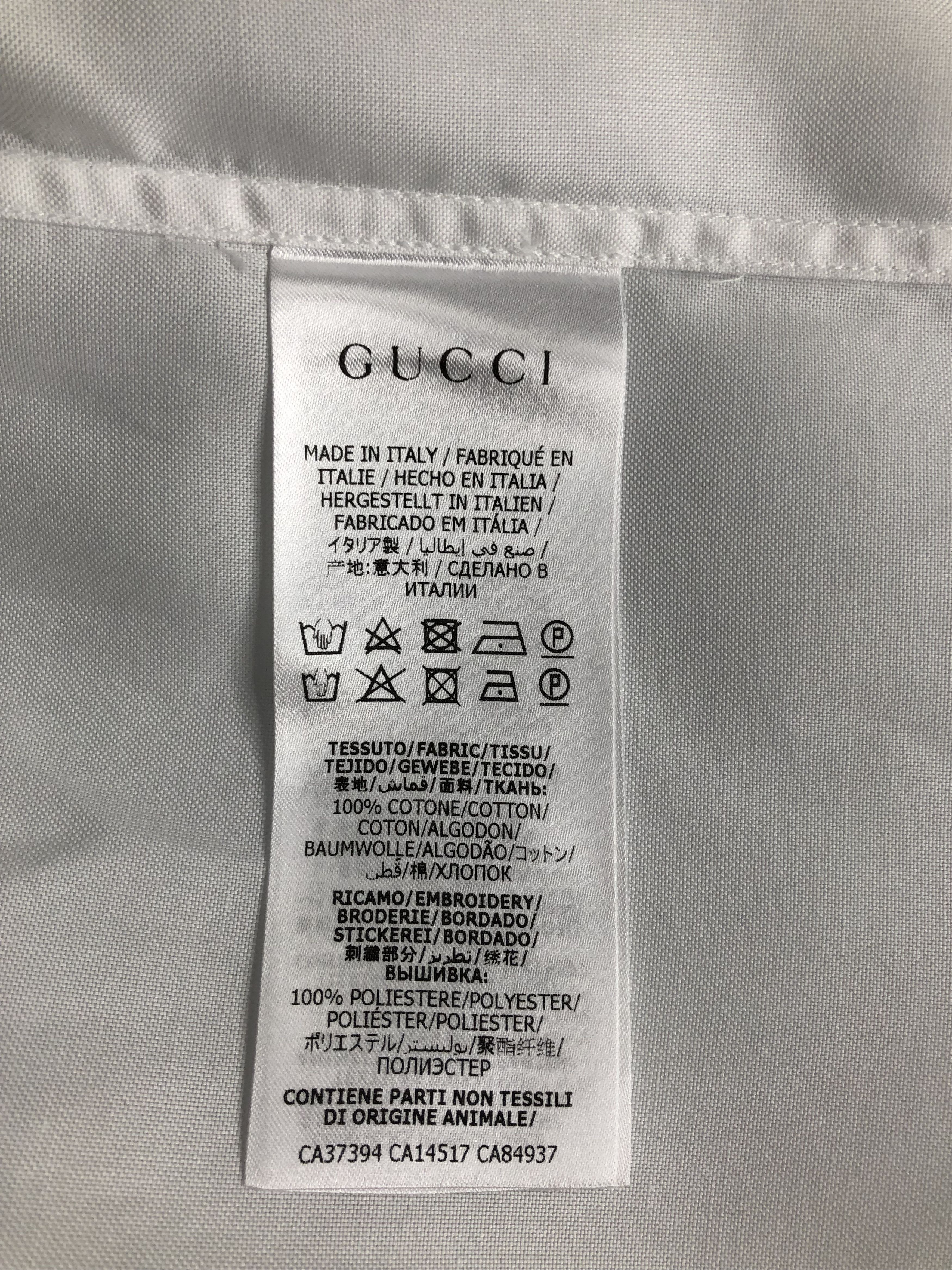 Gucci Gucci Band Cotton Shirt Size US L / EU 52-54 / 3 - 9 Thumbnail