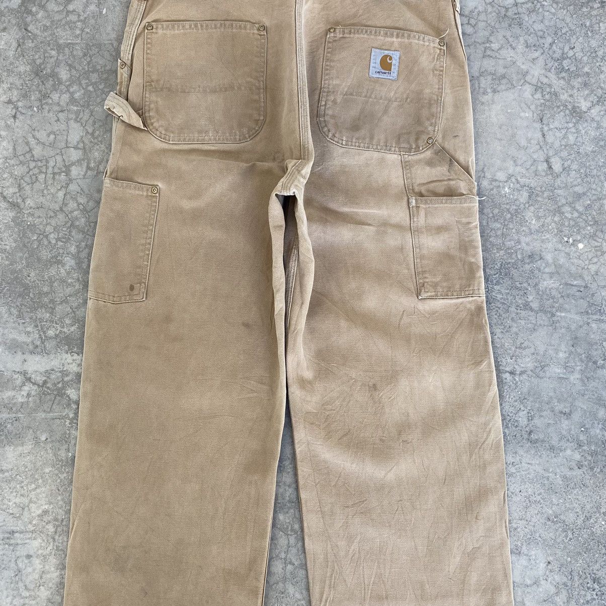 Carhartt VTG Carhartt Double Knee Faded Tan Dirty Carpenter Pants Size US 36 / EU 52 - 20 Thumbnail