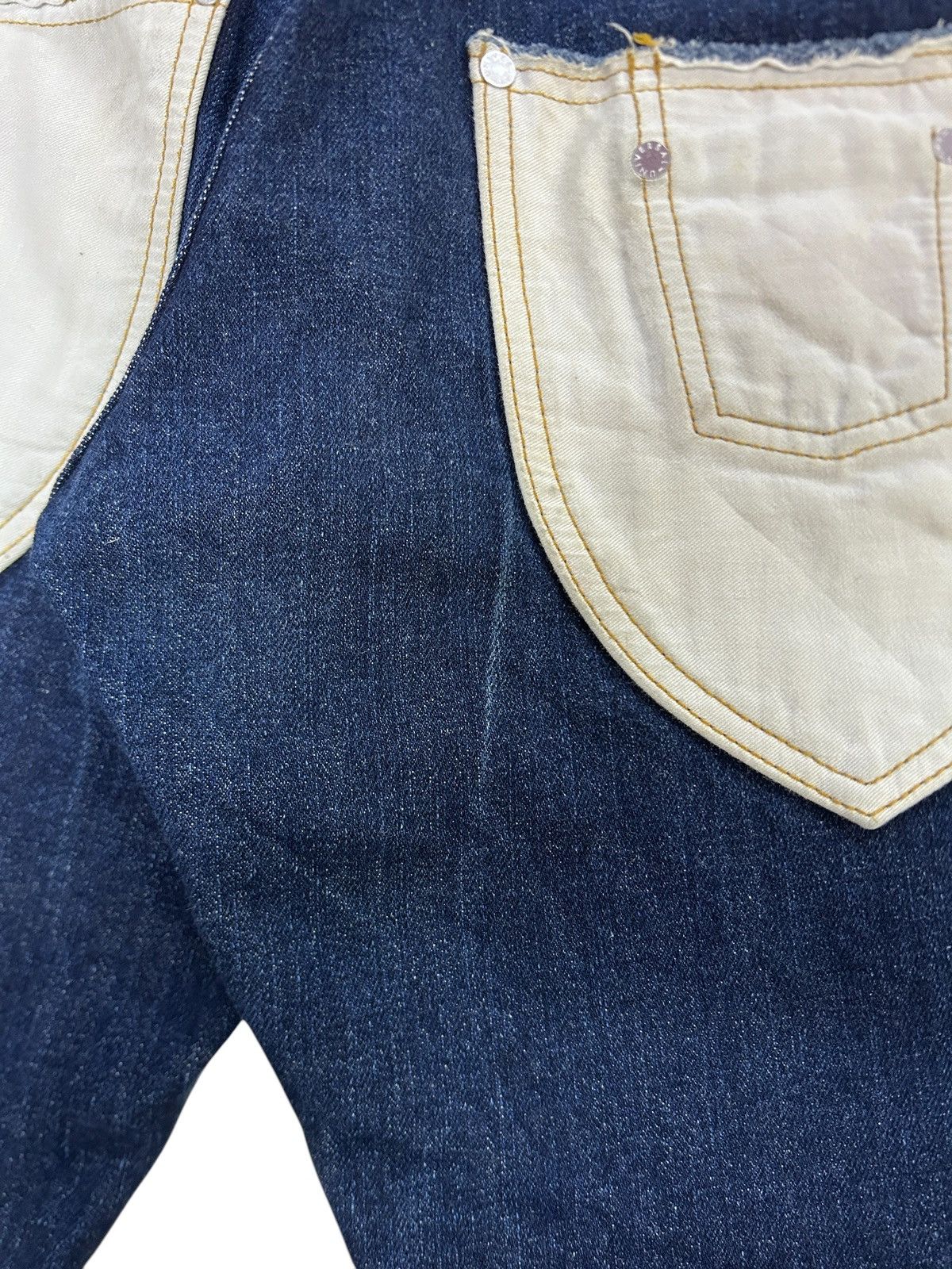Issey Miyake Vintage Sunaokuwahara Issey Miyake Wide Freak Jeans Size US 29 - 8 Thumbnail