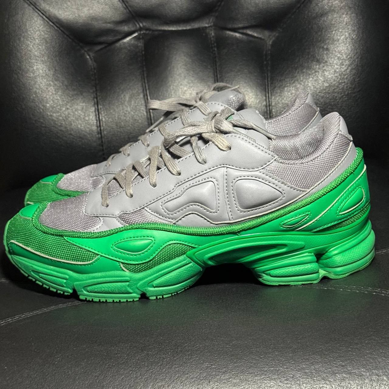 Adidas × Raf Simons 10us Adidas Raf Simons Ozweego Green Grey Sneakers Size US 10 / EU 43 - 3 Thumbnail