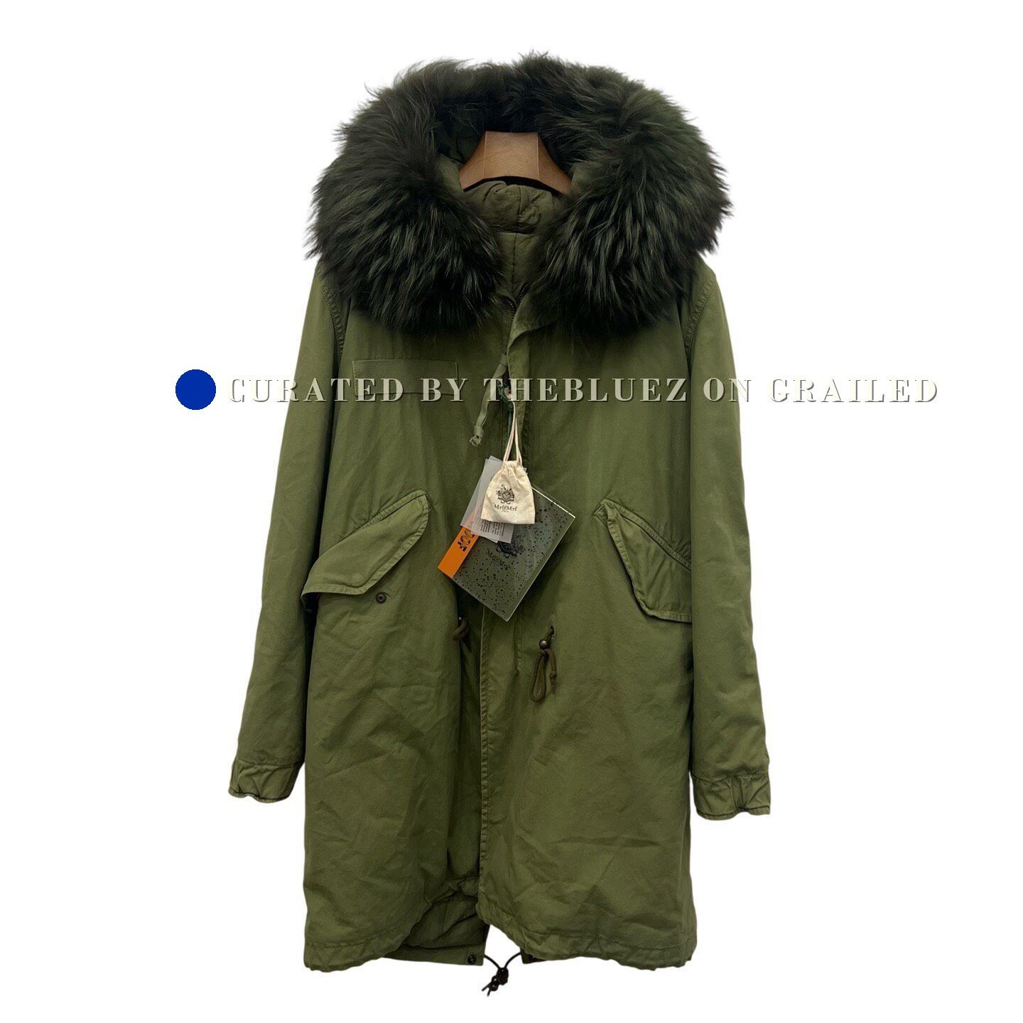 MR & MRS ITALY Mr&Mrs Green Fur Parka Coat Size US S / EU 44-46 / 1 - 1 Thumbnail