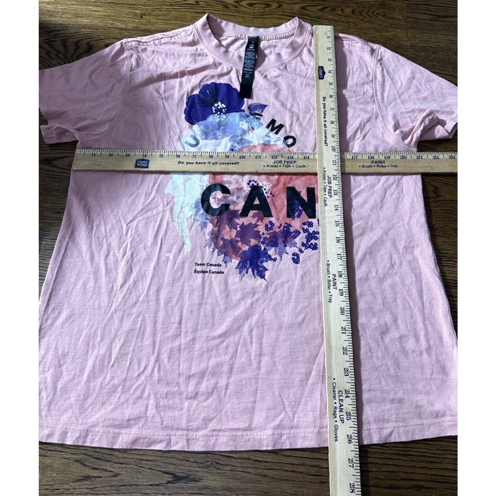 Lululemon Lululemon T-Shirt Team Canada Floral Pink Womens 8 Short Sleeve Crew Neck Activewear Casual Regular Fit XS? Wait. Size M / US 6-8 / IT 42-44 - 8 Thumbnail
