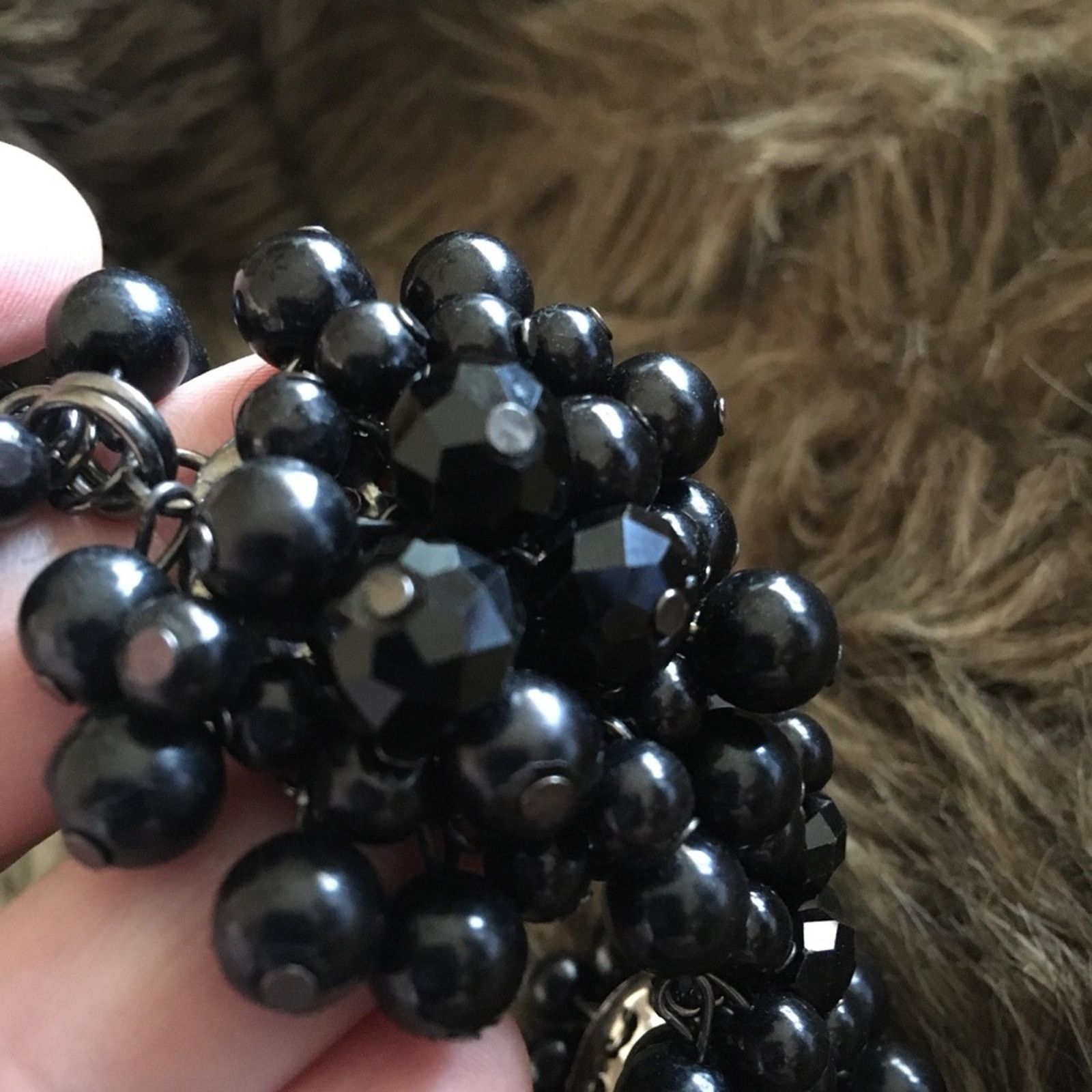 Vintage Vintage blackberry beaded cluster necklace Size ONE SIZE - 7 Thumbnail