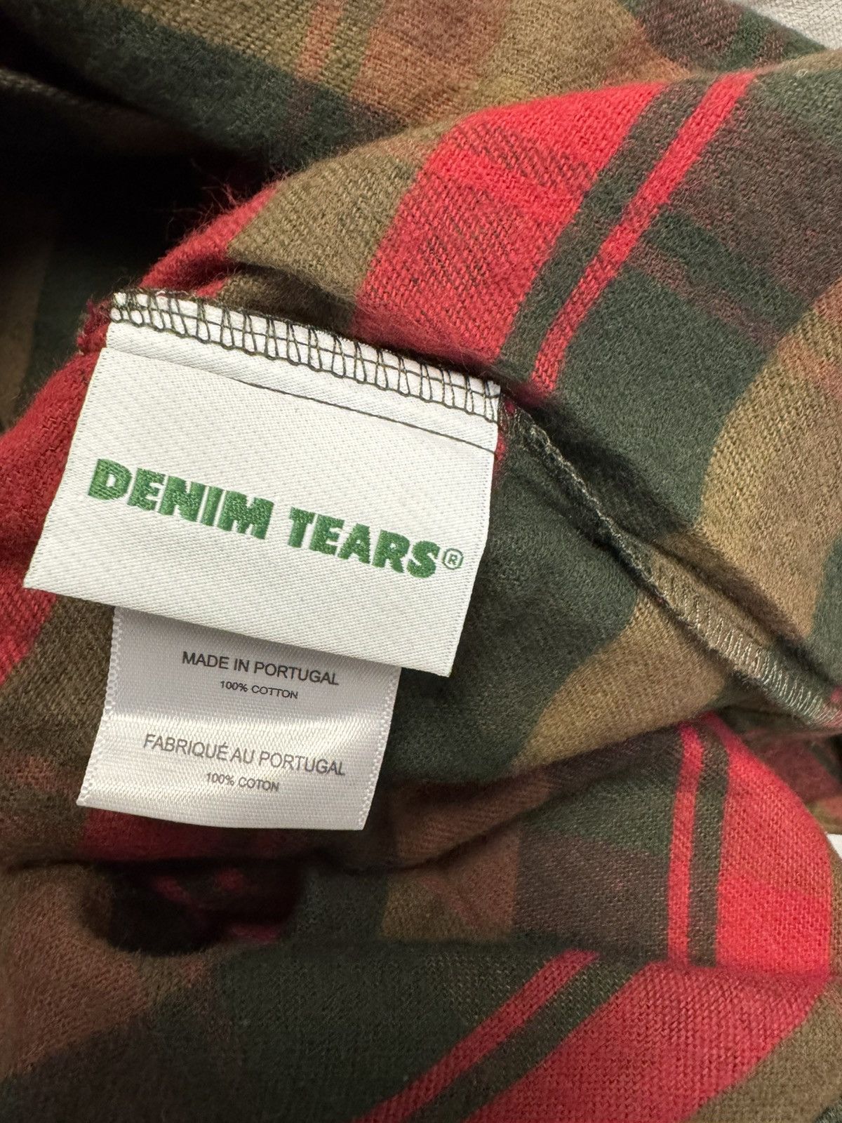 DENIM TEARS Denim Tears Flannel Pajama Shirt size S Size US S / EU 44-46 / 1 - 8 Thumbnail