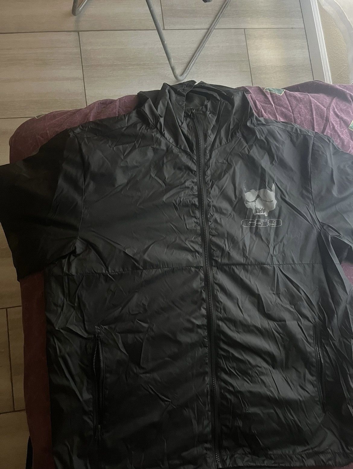 image of G59 Records G59 .556 Technical Shell Windbreaker in Black, Men's (Size Large)
