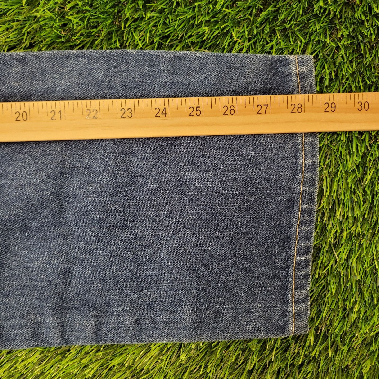 Lee Vintage 70s LEE Whiskered Jeans 35x28 Dark-Wash Talon-Zip Size US 35 - 20 Thumbnail