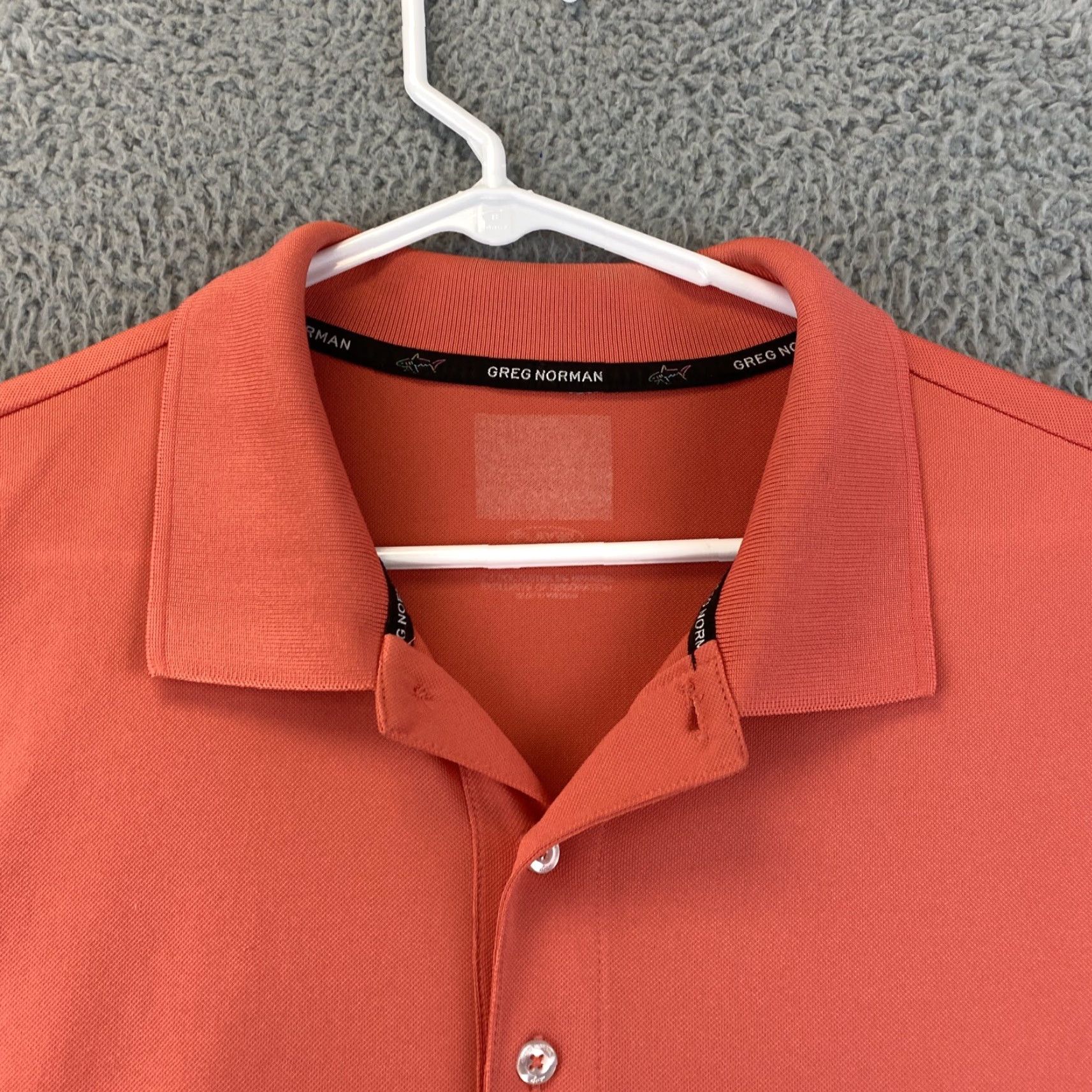 Vintage GREG NORMAN POLO SHIRT MEN'S SHORT SLEEVE GOLF DRY PLAY XL ORANGE 83-18 Size US XL / EU 56 / 4 - 4 Thumbnail