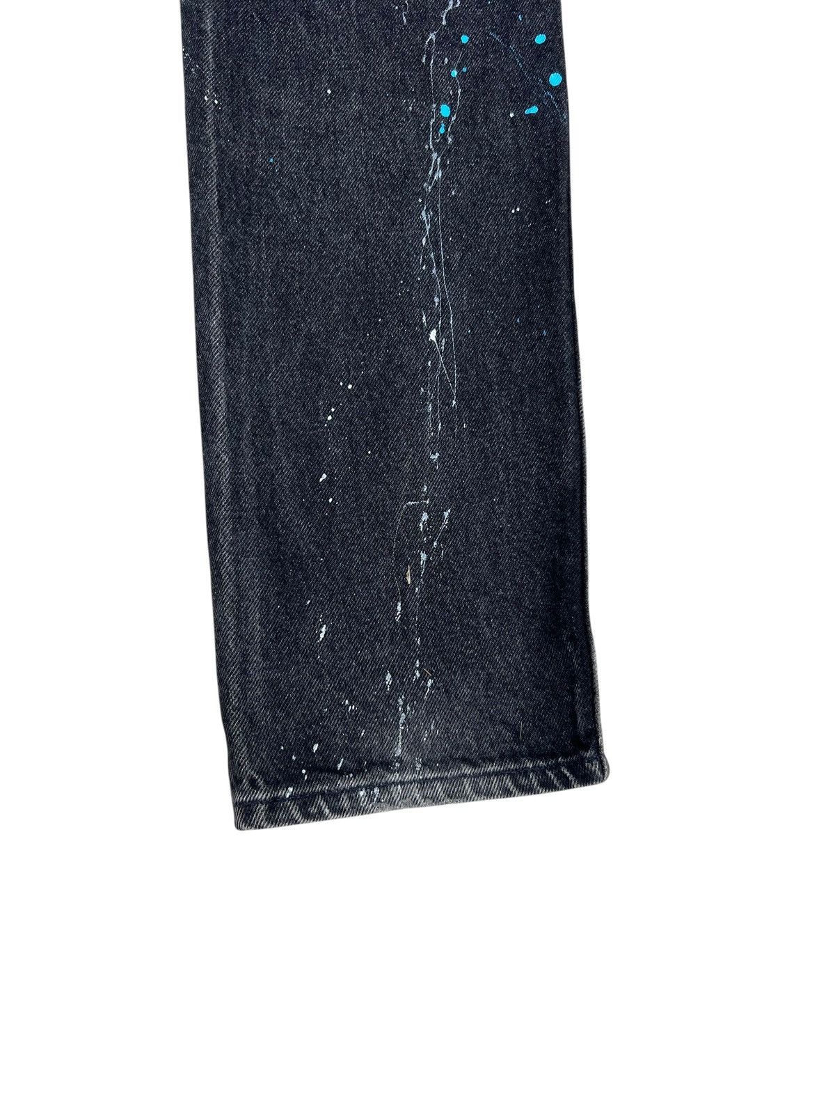 Levi's 1994 Levi’s 505 Fade Black Denim Orange Tab Painter Jeans Size US 29 - 17 Thumbnail
