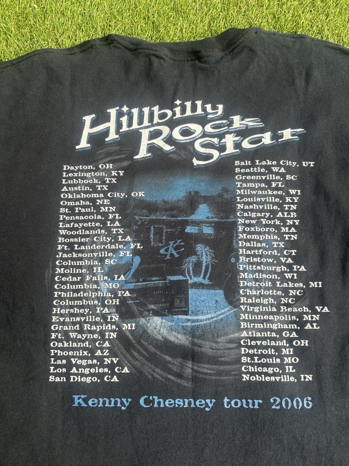 Vintage Vintage Kenny Chesney Hillbilly Rock Star Live Tour T-Shirt Size US XL / EU 56 / 4 - 6 Thumbnail