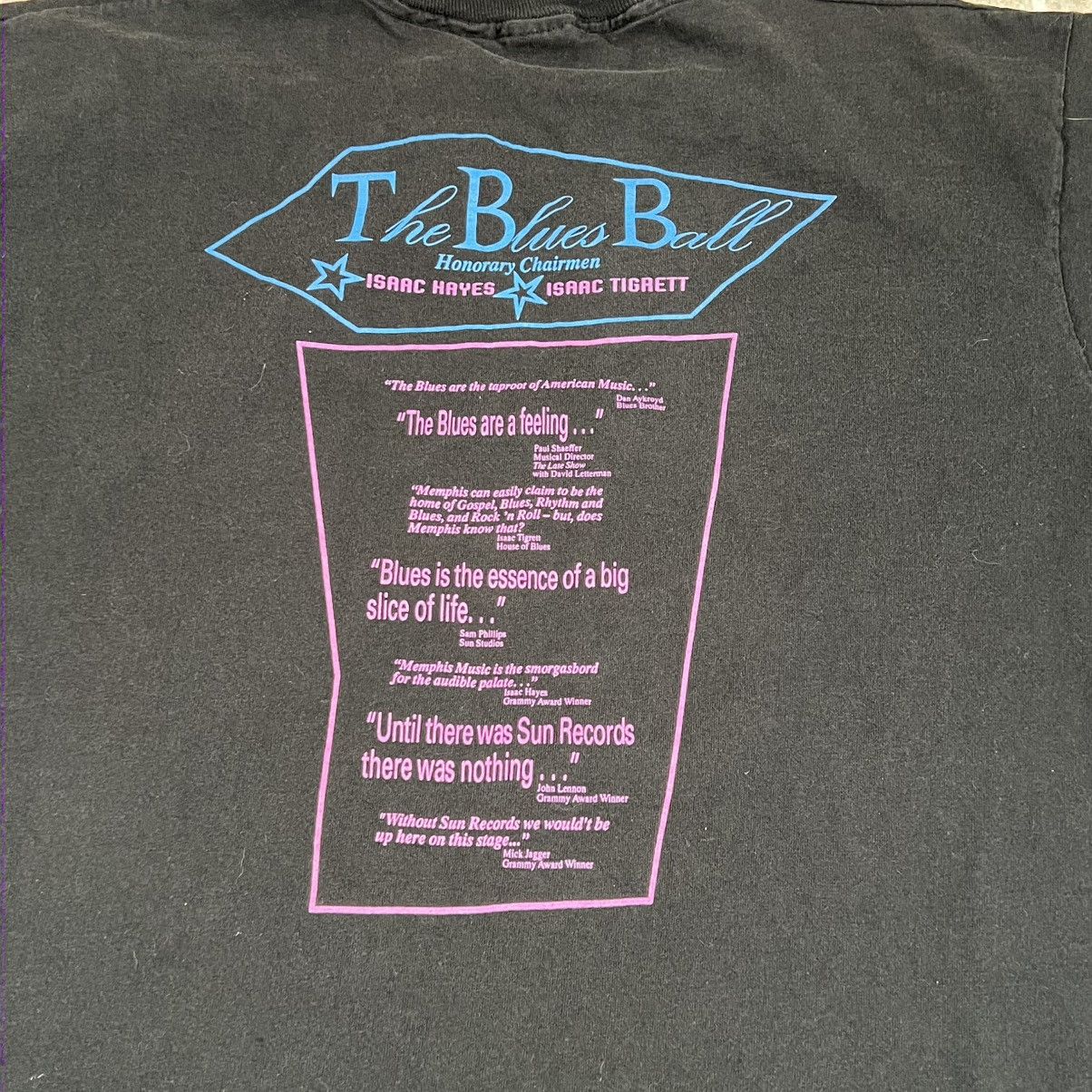 Fruit Of The Loom Vintage Memphis The Blues Ball Tshirt XL Single Stitch USA Size US XL / EU 56 / 4 - 4 Thumbnail