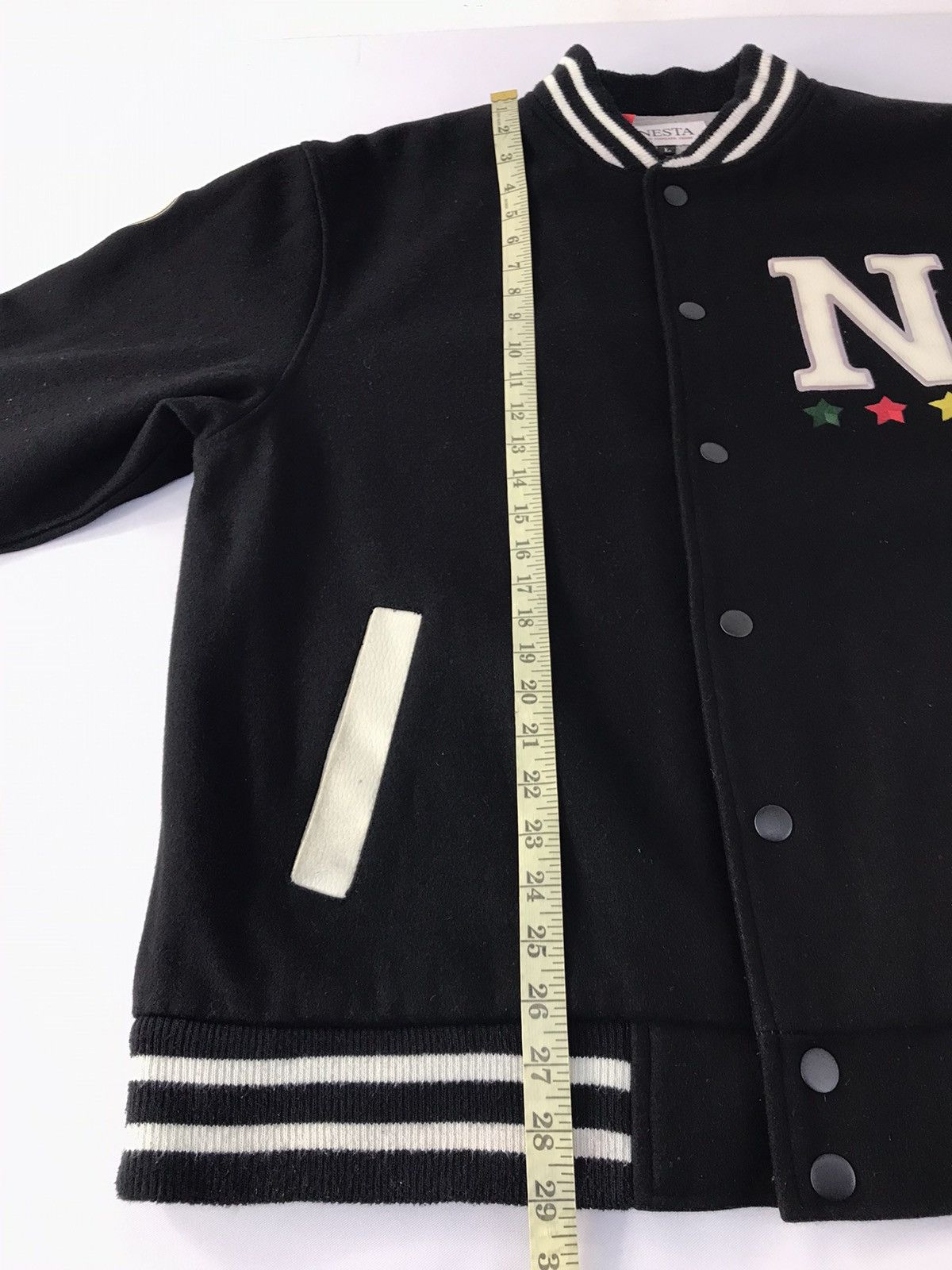 Japanese Brand × Vintage Vintage Nesta Brand Varsity Jacket Big Logo (N) Snap Button Size US XL / EU 56 / 4 - 16 Thumbnail