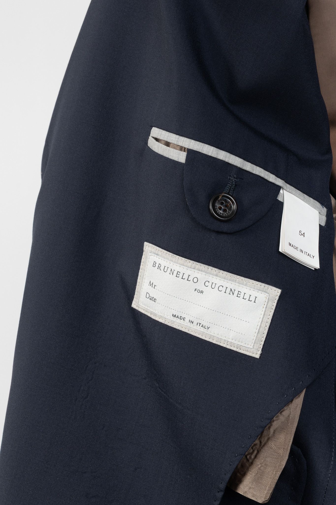 Brunello Cucinelli Brunello Cucinelli SS/20 Navy Three-Button Travel Blazer Size 54R - 8 Thumbnail