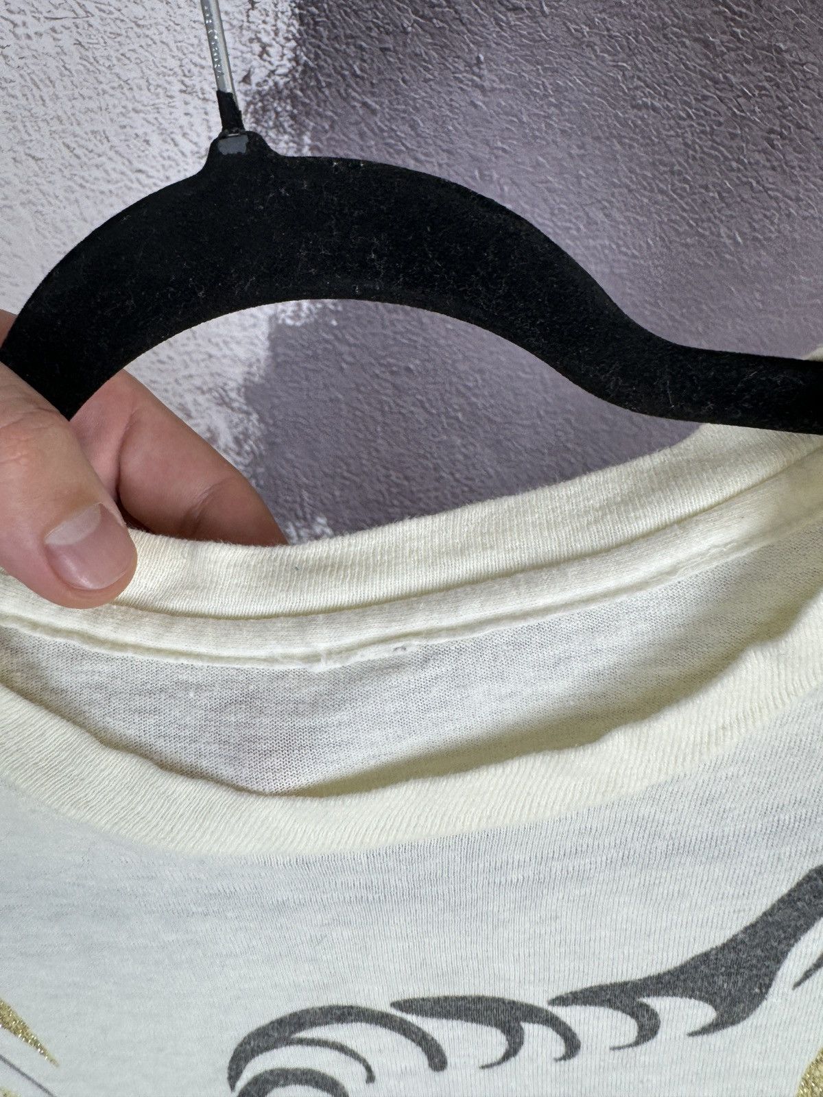 Vintage Vintage 90s single stitch double side Tiger print tee shirt Size US S / EU 44-46 / 1 - 11 Thumbnail