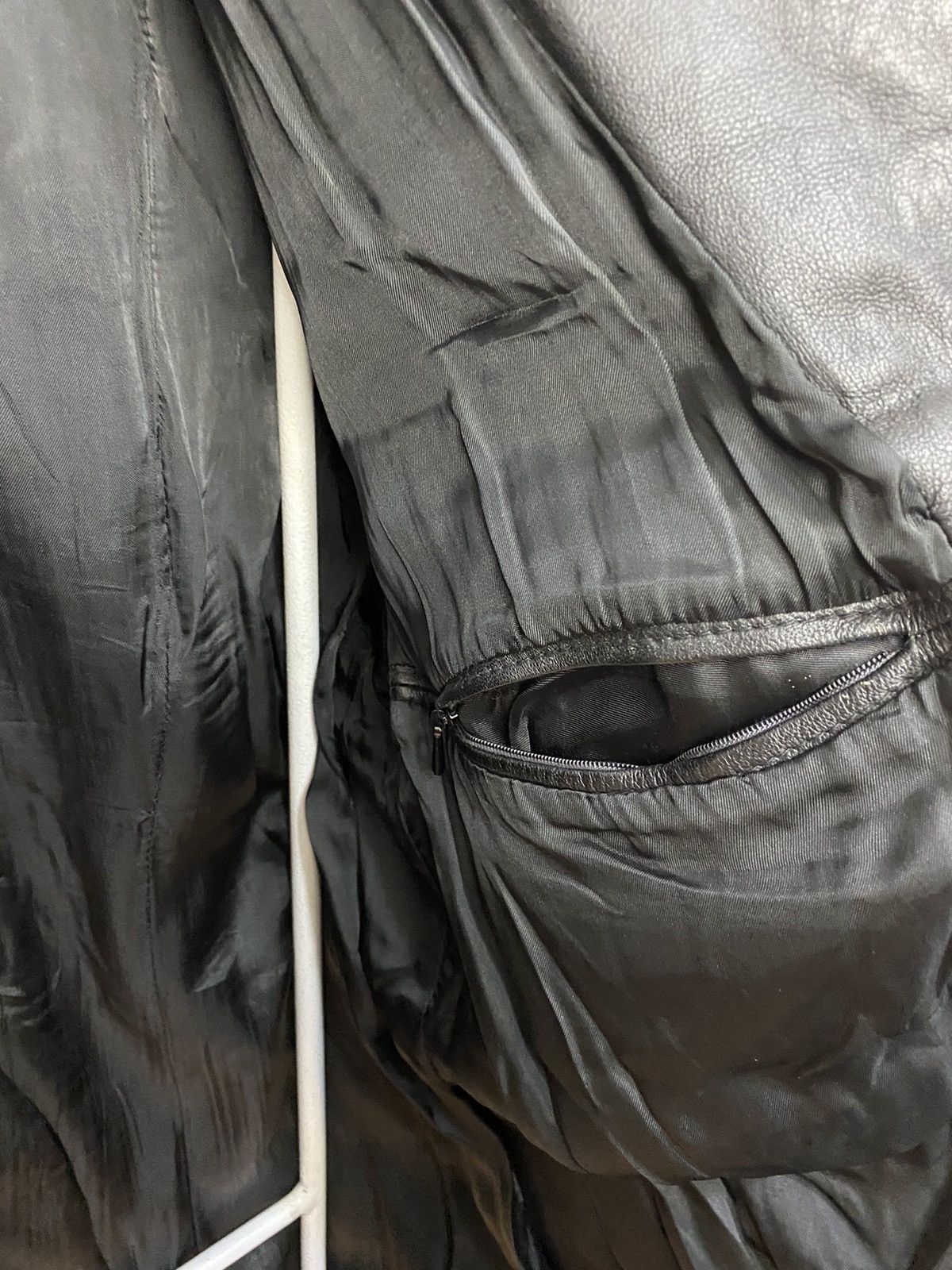 Genuine Leather × Vintage Vintage 90s Genuine Leather Blazer Jacket Size L Size US L / EU 52-54 / 3 - 12 Thumbnail