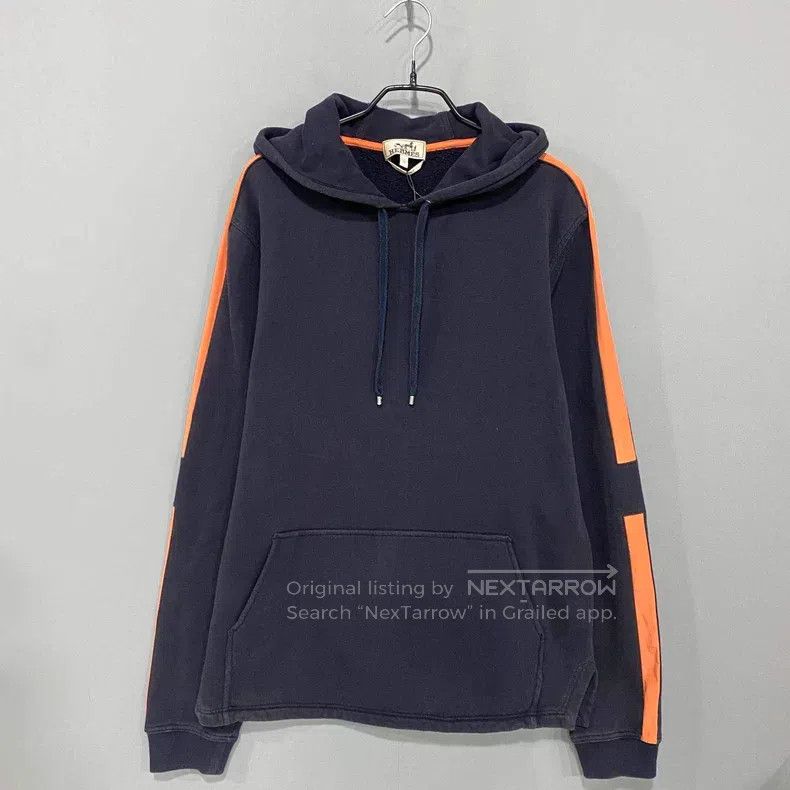 Hermes Hermes Color Blocked Fleece Cotton Hoodie Size US L / EU 52-54 / 3 - 1 Thumbnail