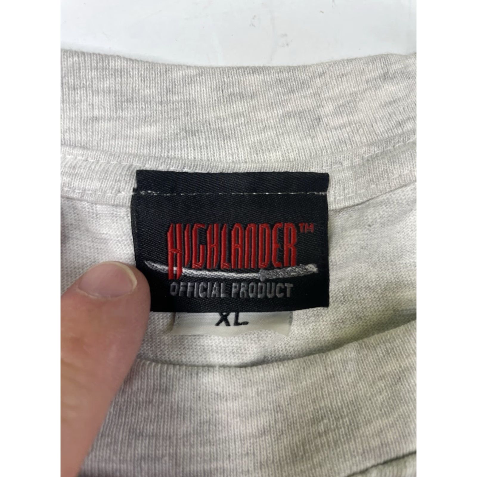 Vintage VINTAGE Highlander Movie T-Shirt Official Product Men's XL USA Made Promo Gray Gray? Size US XL / EU 56 / 4 - 3 Thumbnail