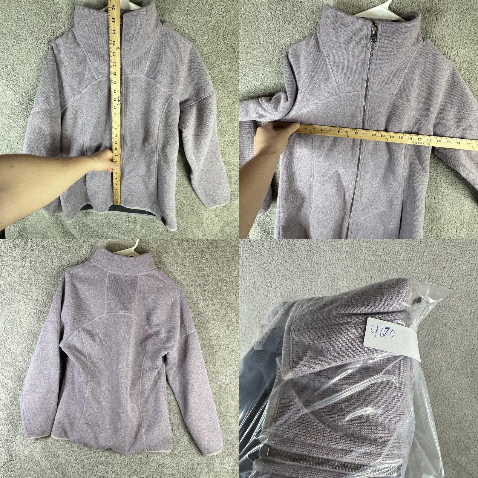 Vintage L.L.Bean Fleece Jacket Womens M Purple Full Zip Stand Collar Outdoor Jacket Womens Medium Purple Zip Front Size M / US 6-8 / IT 42-44 - 8 Thumbnail