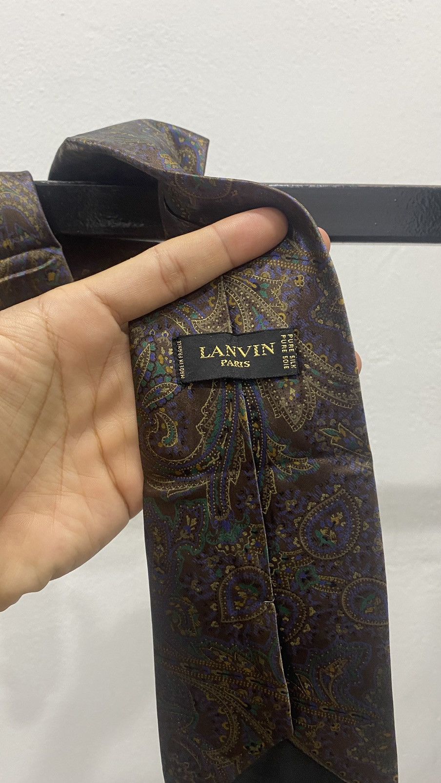 Designer × Lanvin Lanvin Paisley Neck Tie Size ONE SIZE - 6 Thumbnail