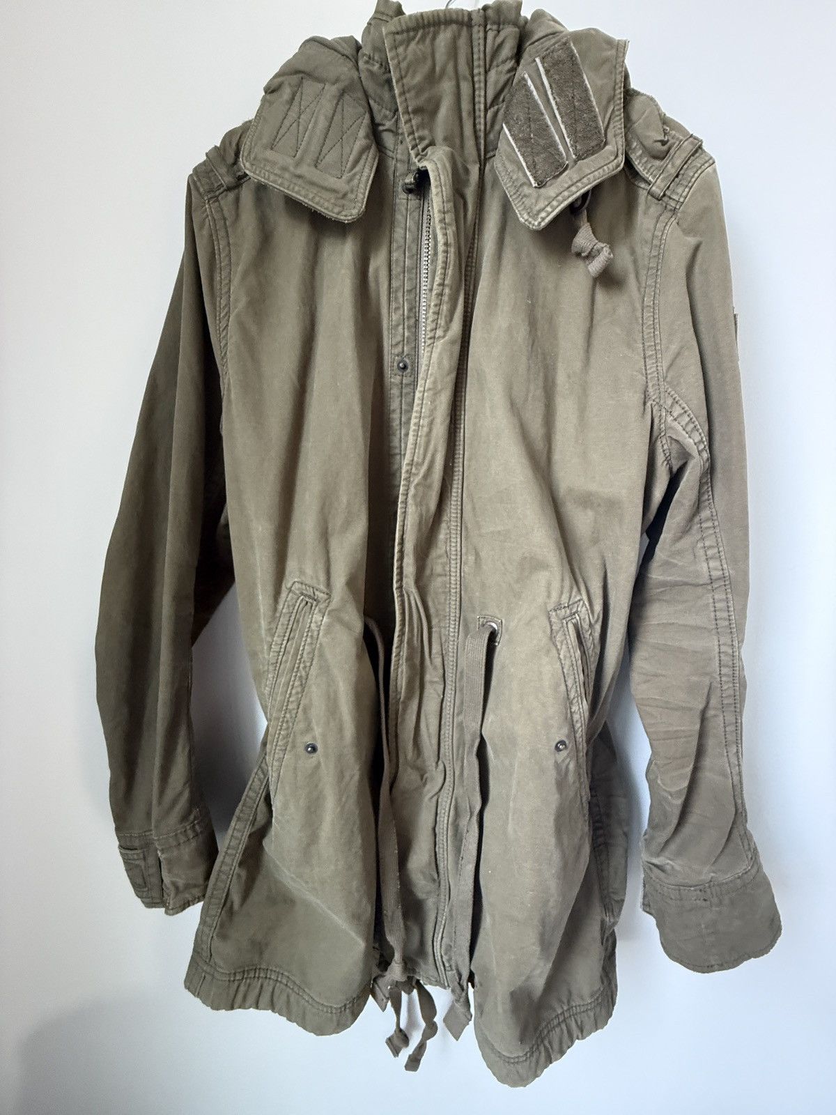 Abercrombie & Fitch Abercrombie Green Military/Utility Coat Jacket Size Large Size US L / EU 52-54 / 3 - 6 Thumbnail
