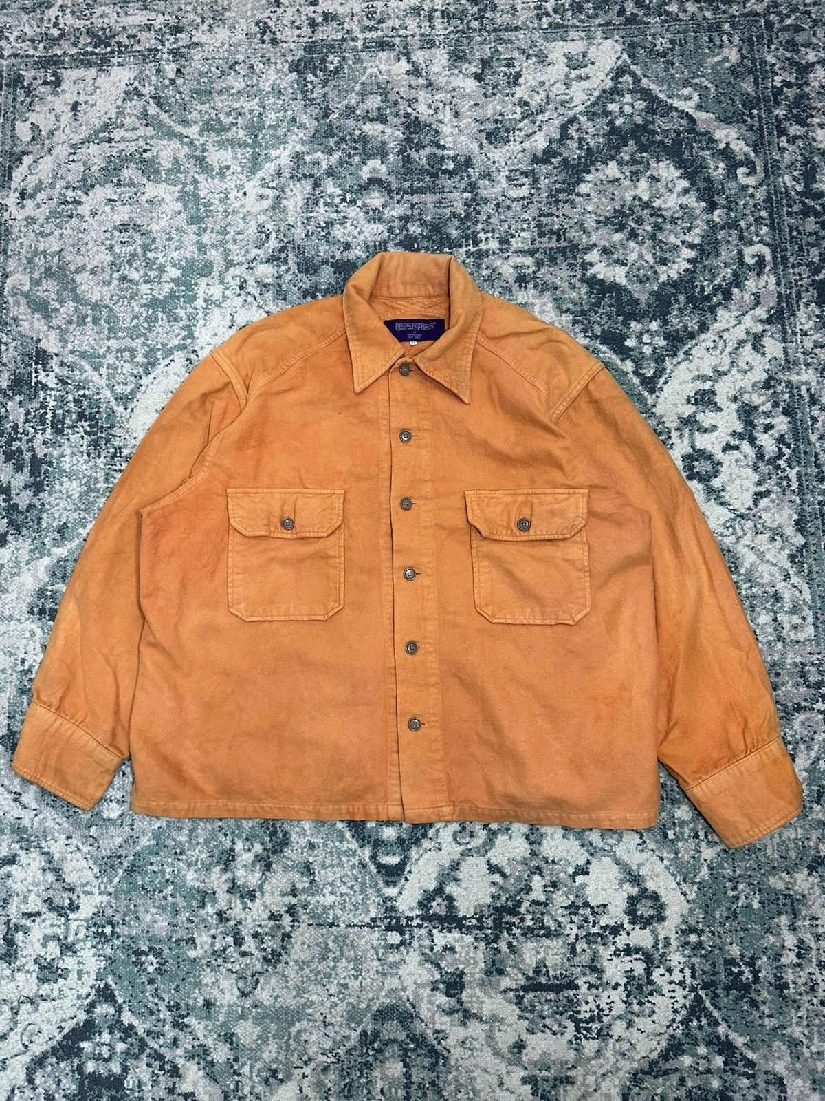 Needles Rare Nepenthes Purple Label Heavy Cotton Double Pocket L/S Size US M / EU 48-50 / 2 - 3 Thumbnail
