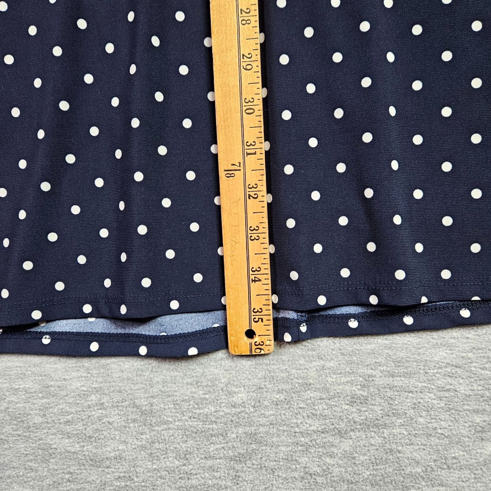 Anne Klein Anne Klein Dress Women’s 8 Navy White Polka Dot Sleeveless A Line NWT Size M / US 6-8 / IT 42-44 - 7 Thumbnail