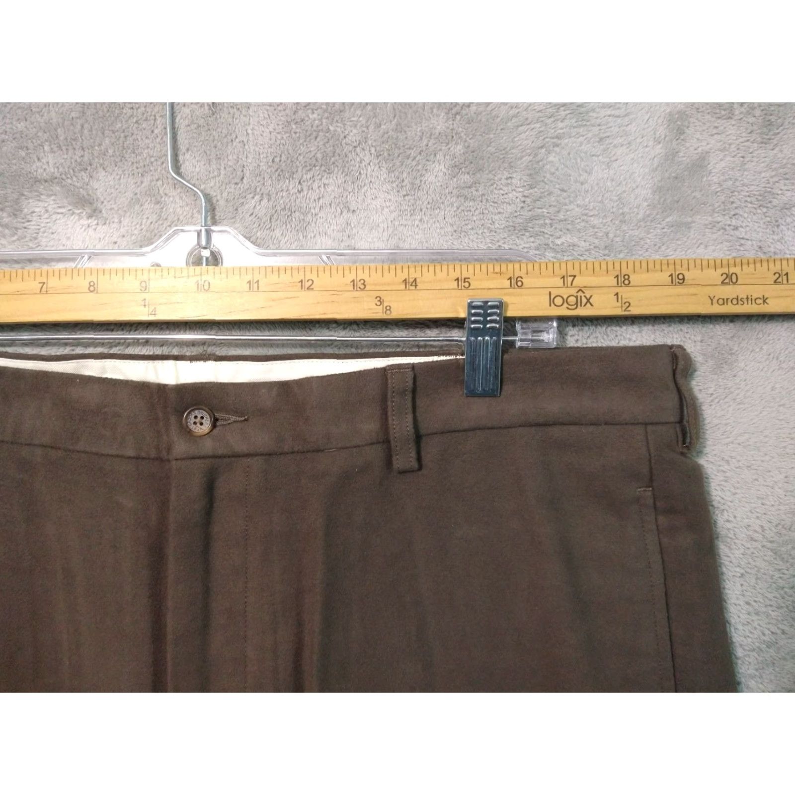 Brooks Brothers Brooks Brothers Pants Mens 38x34 Chino Brown Cotton Straight Leg Vintage 90s Mens Size US 38 / EU 54 - 3 Thumbnail