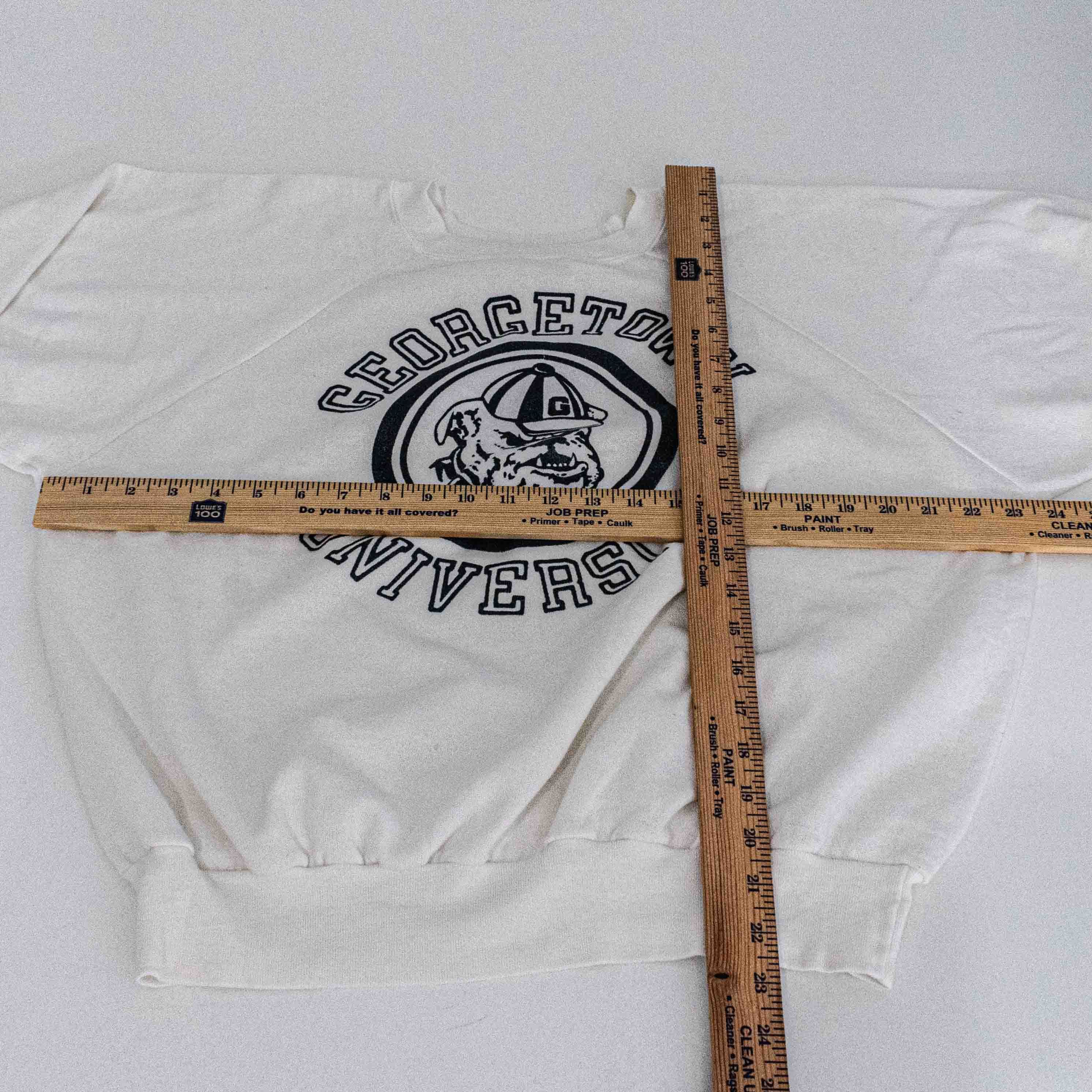 Vintage Vintage Georgetown Hoyas Sweatshirt XL Boxy Cropped Raglan Size US XL / EU 56 / 4 - 11 Thumbnail