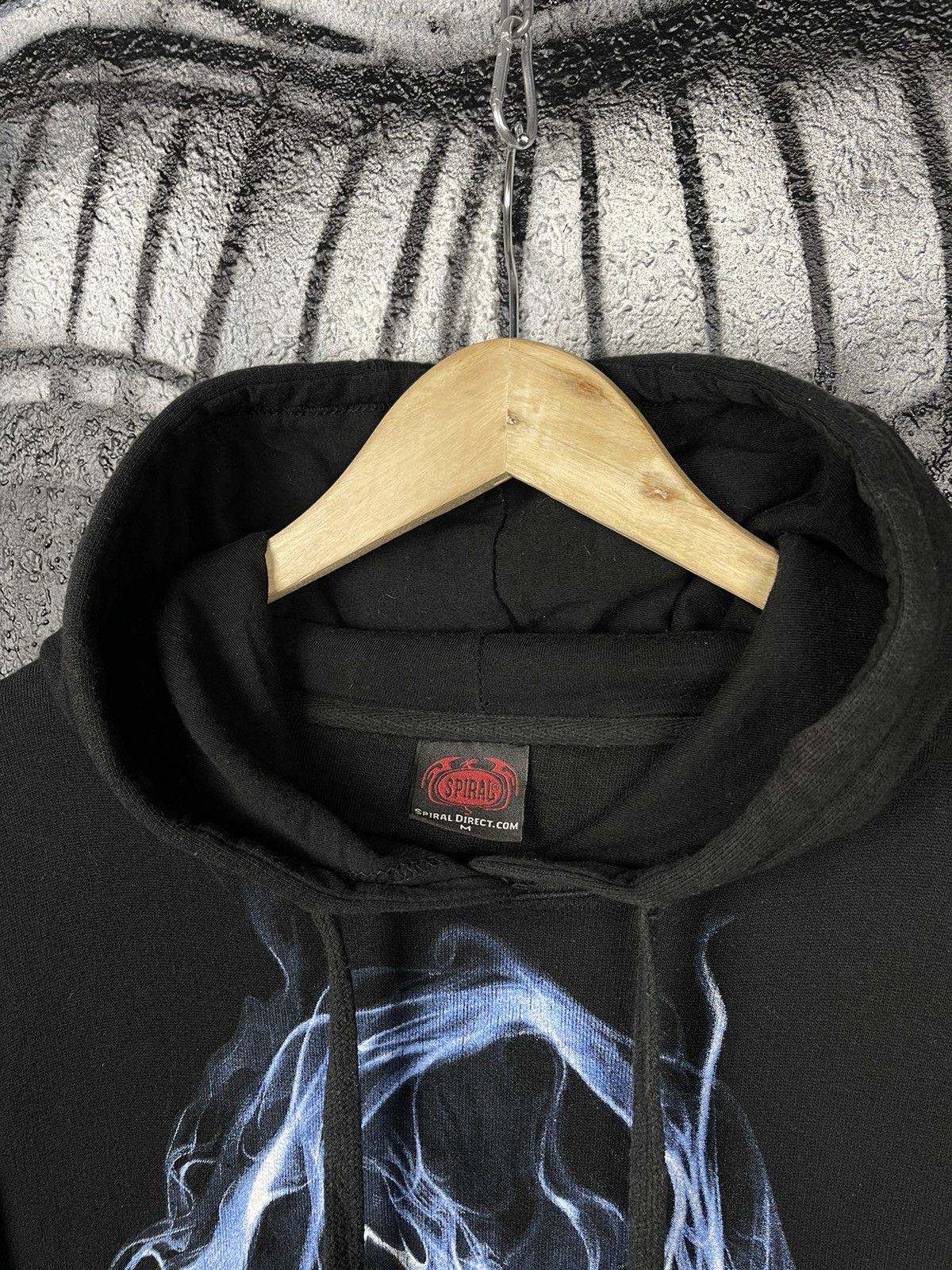 Other Spiral Direct Skull Big Logo Black Hoodie Men’s Size M Size US M / EU 48-50 / 2 - 12 Thumbnail
