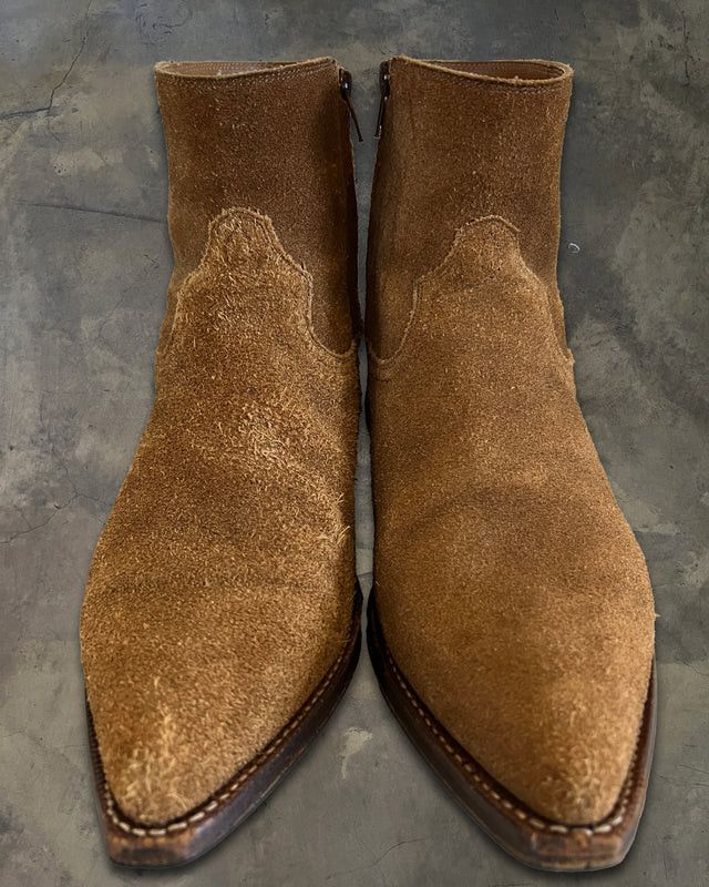 Saint Laurent Paris SAINT LAURENT SS2015 SANTIAG SUEDE BOOTS Size US 8 / EU 41 - 2 Thumbnail