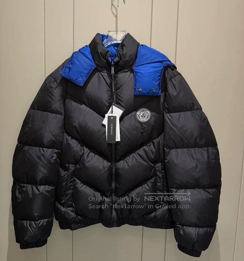 Versace Versace Reversible logo logo long-sleeved down jacket Size US M / EU 48-50 / 2 - 1 Thumbnail